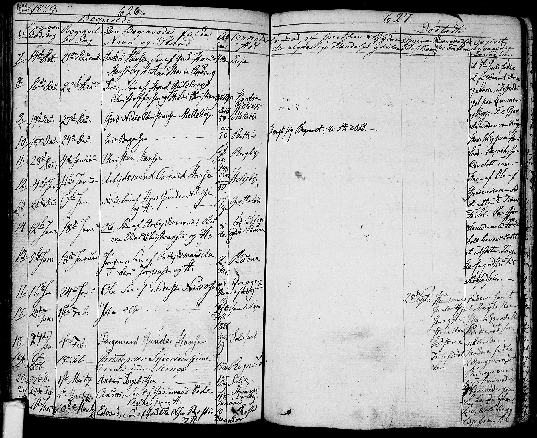Tune prestekontor Kirkebøker, SAO/A-2007/F/Fa/L0006: Parish register (official) no. 6, 1823-1831, p. 626-627