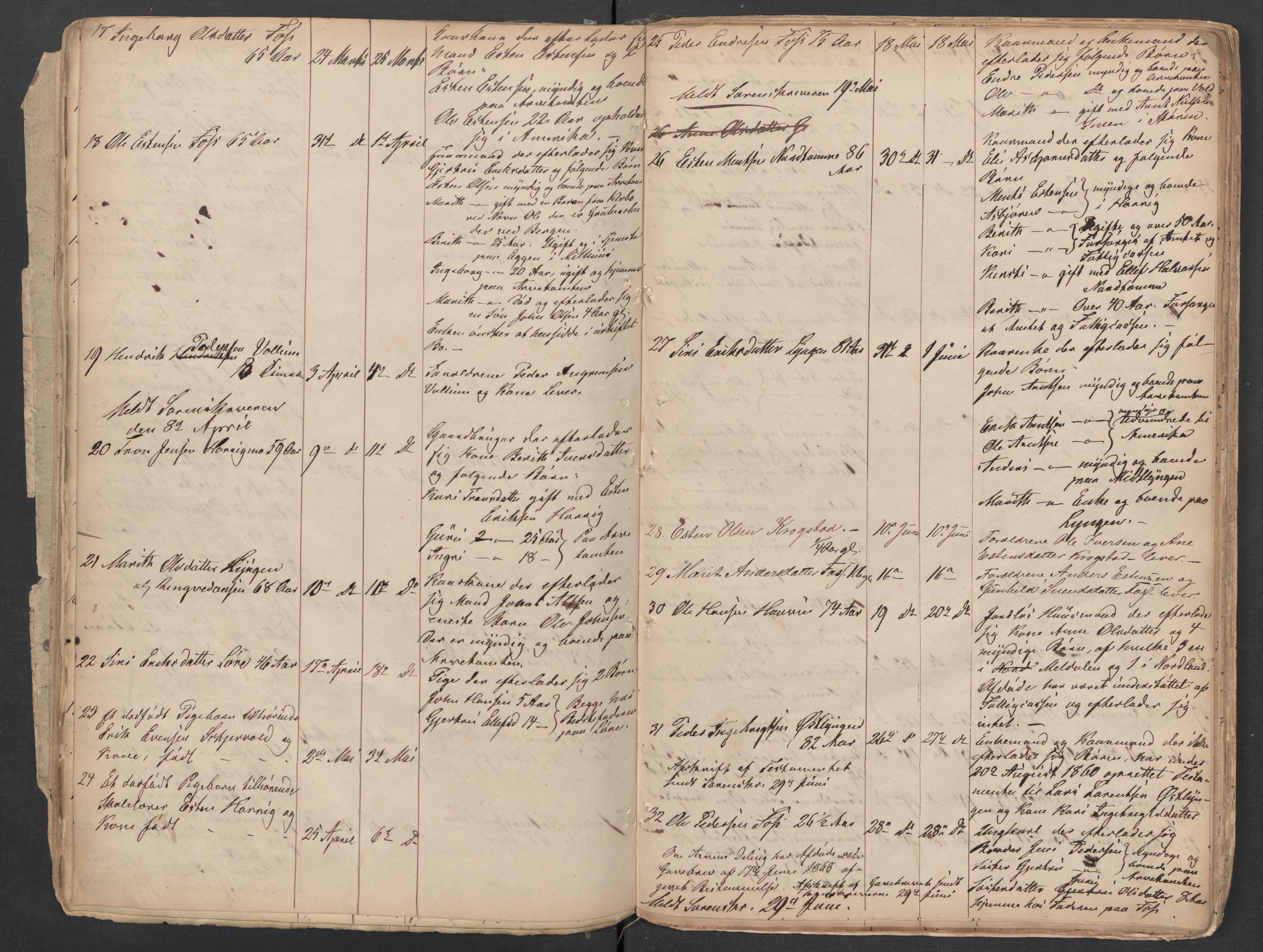 Horg lensmannskontor, AV/SAT-A-1057, 1855-1881