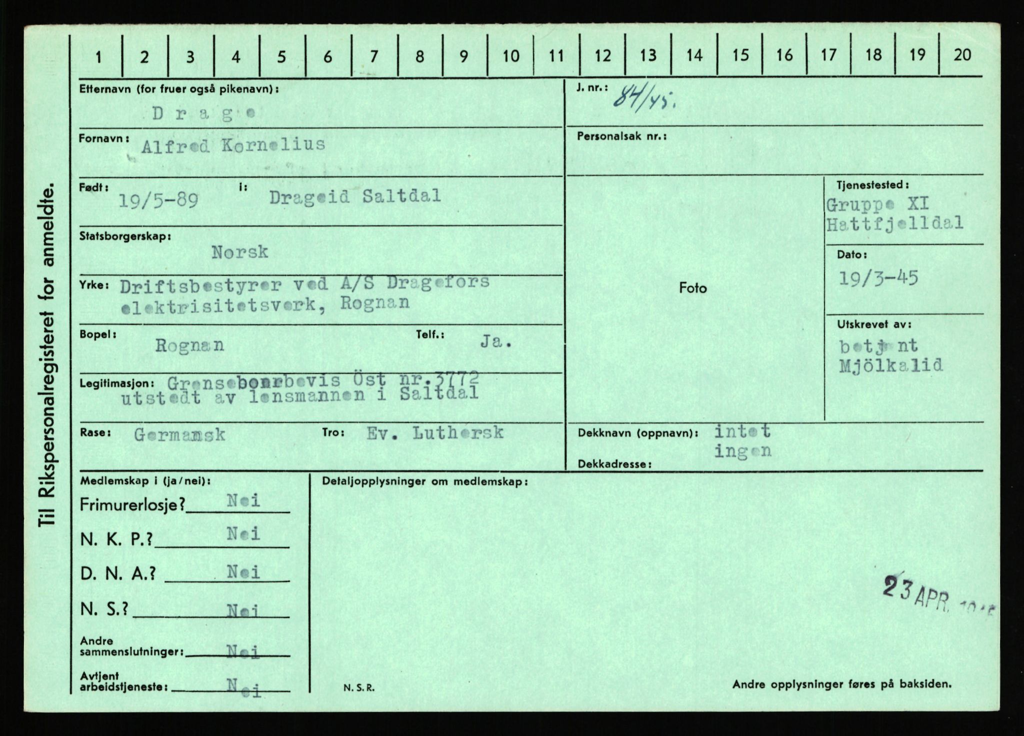 Statspolitiet - Hovedkontoret / Osloavdelingen, AV/RA-S-1329/C/Ca/L0003: Brechan - Eichinger	, 1943-1945, p. 4157