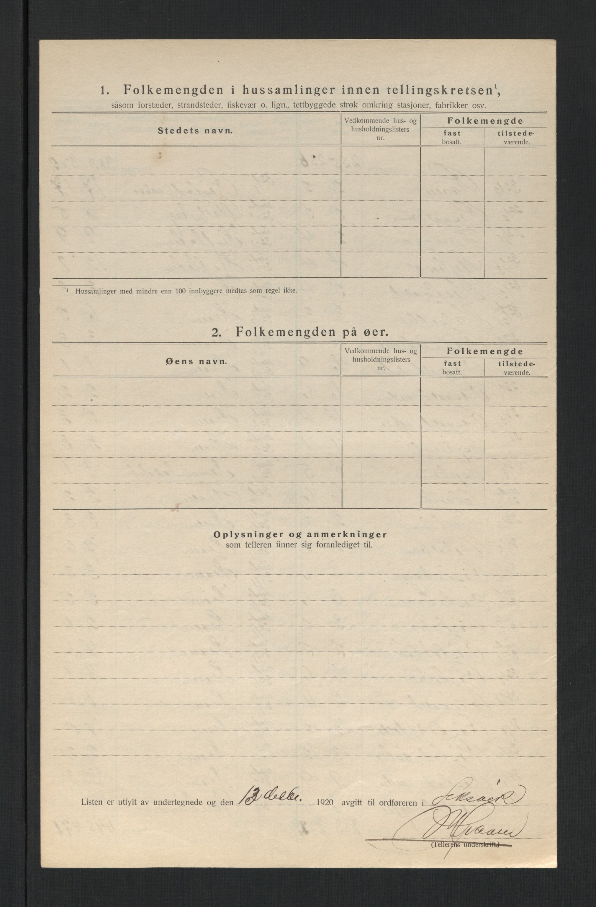 SAT, 1920 census for Leksvik, 1920, p. 14