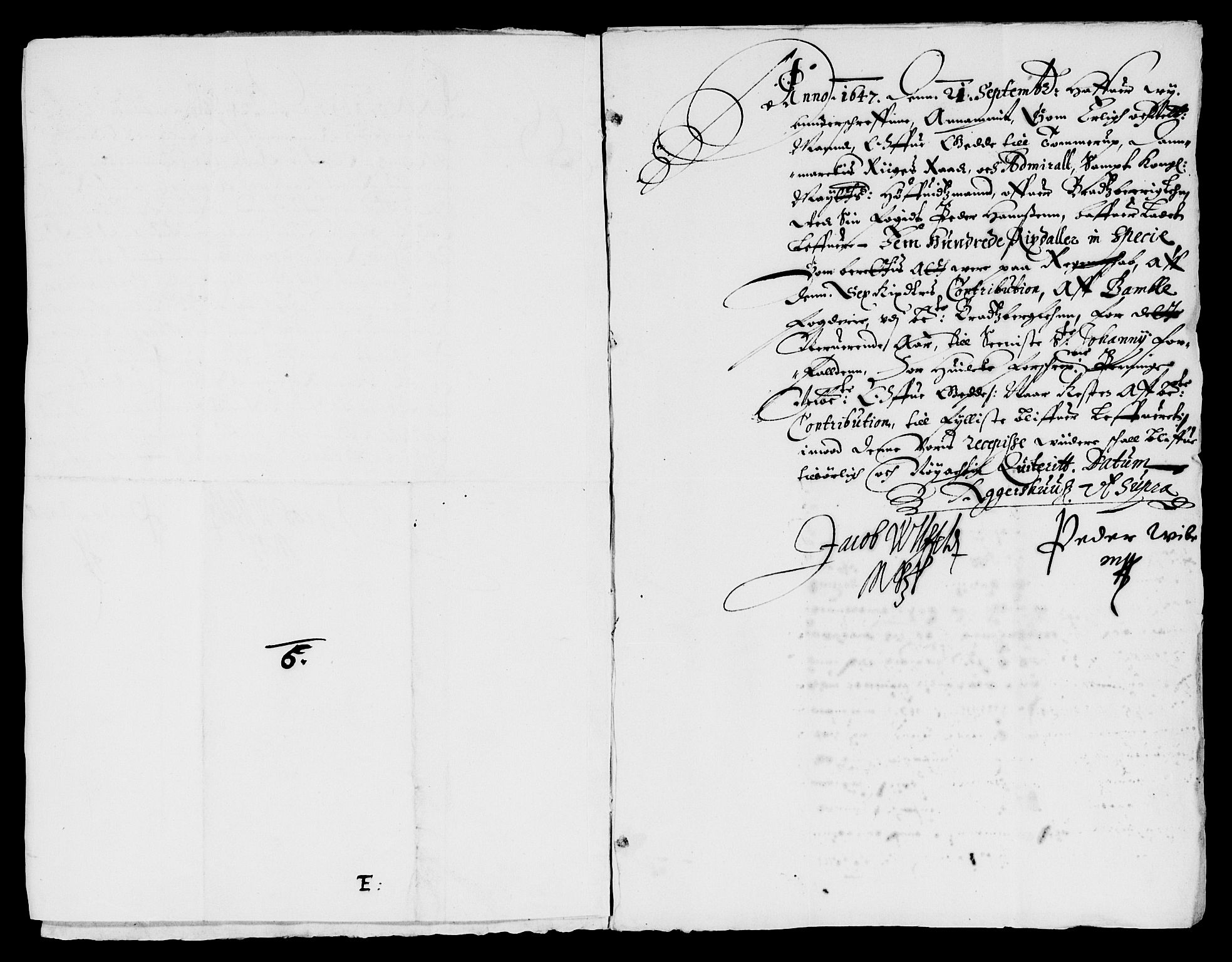 Rentekammeret inntil 1814, Reviderte regnskaper, Lensregnskaper, AV/RA-EA-5023/R/Rb/Rbp/L0034: Bratsberg len, 1647-1649