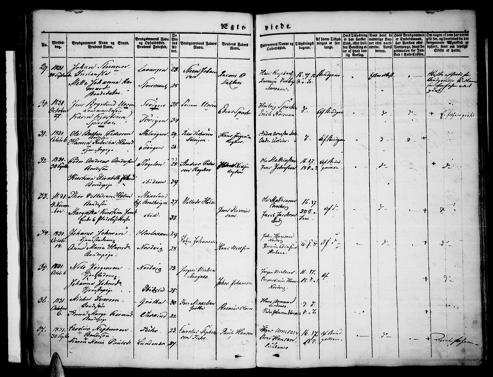 Trondenes sokneprestkontor, AV/SATØ-S-1319/H/Ha/L0007kirke: Parish register (official) no. 7, 1827-1841