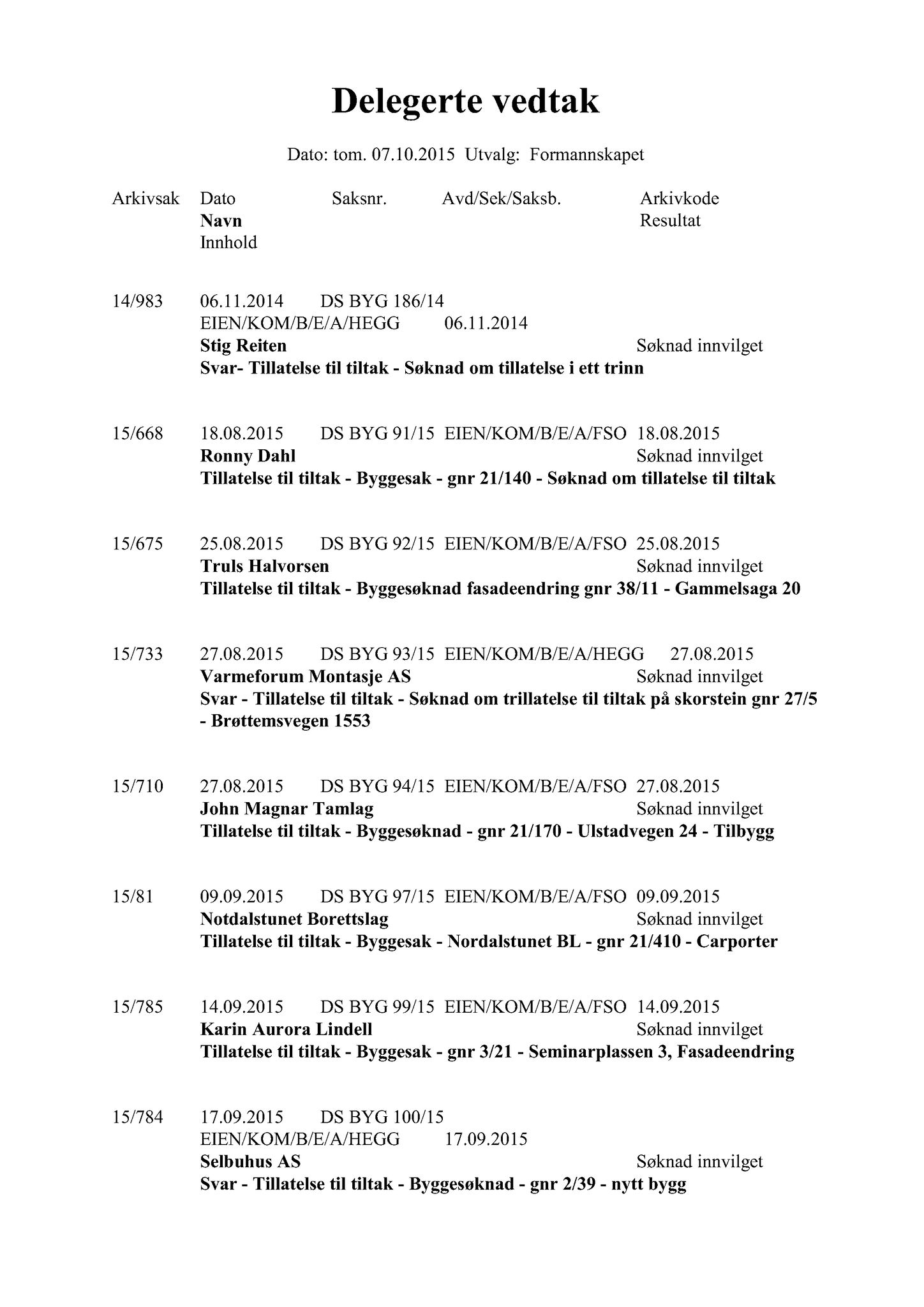 Klæbu Kommune, TRKO/KK/02-FS/L008: Formannsskapet - Møtedokumenter, 2015, p. 2986