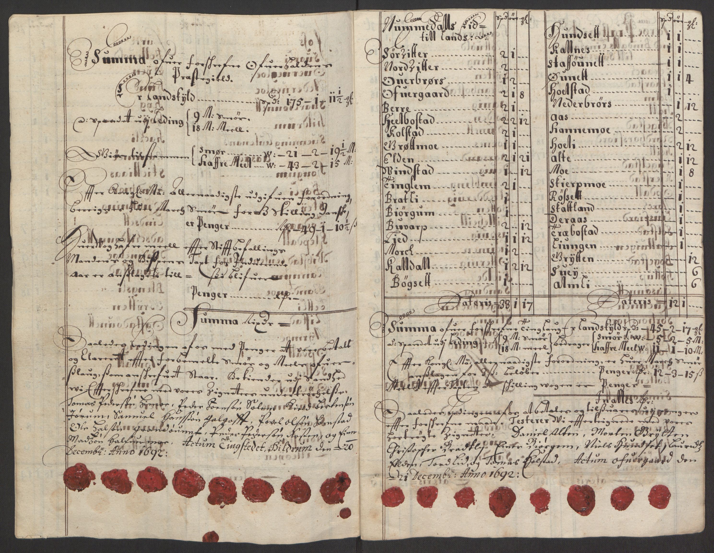 Rentekammeret inntil 1814, Reviderte regnskaper, Fogderegnskap, AV/RA-EA-4092/R64/L4424: Fogderegnskap Namdal, 1692-1695, p. 103