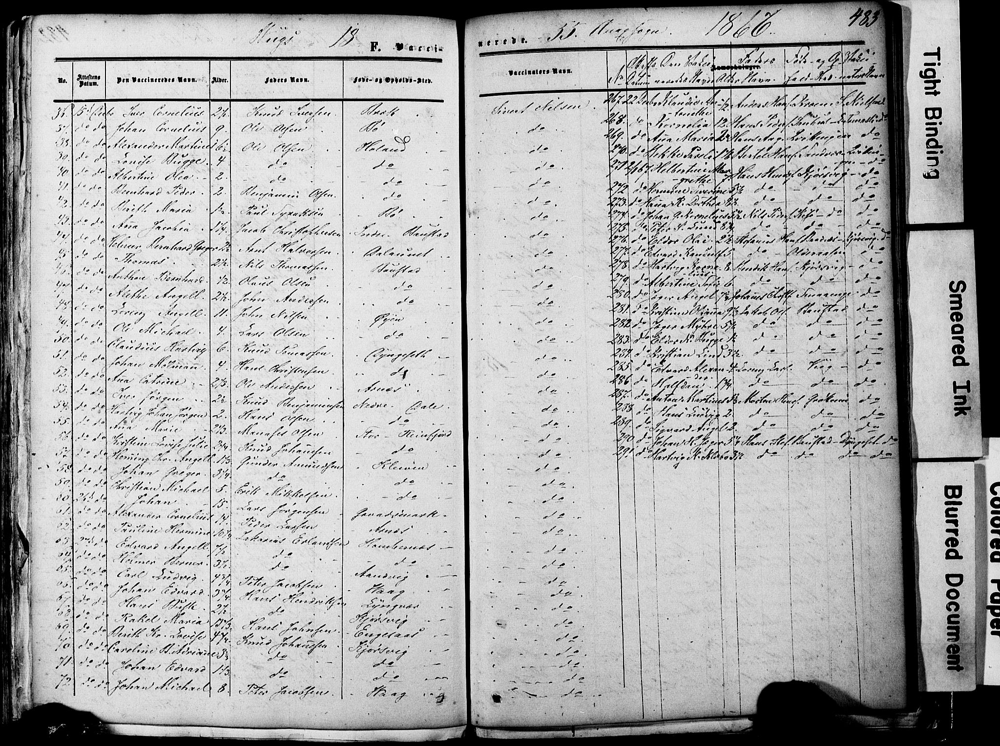 Ministerialprotokoller, klokkerbøker og fødselsregistre - Nordland, AV/SAT-A-1459/812/L0176: Parish register (official) no. 812A05, 1834-1874, p. 483