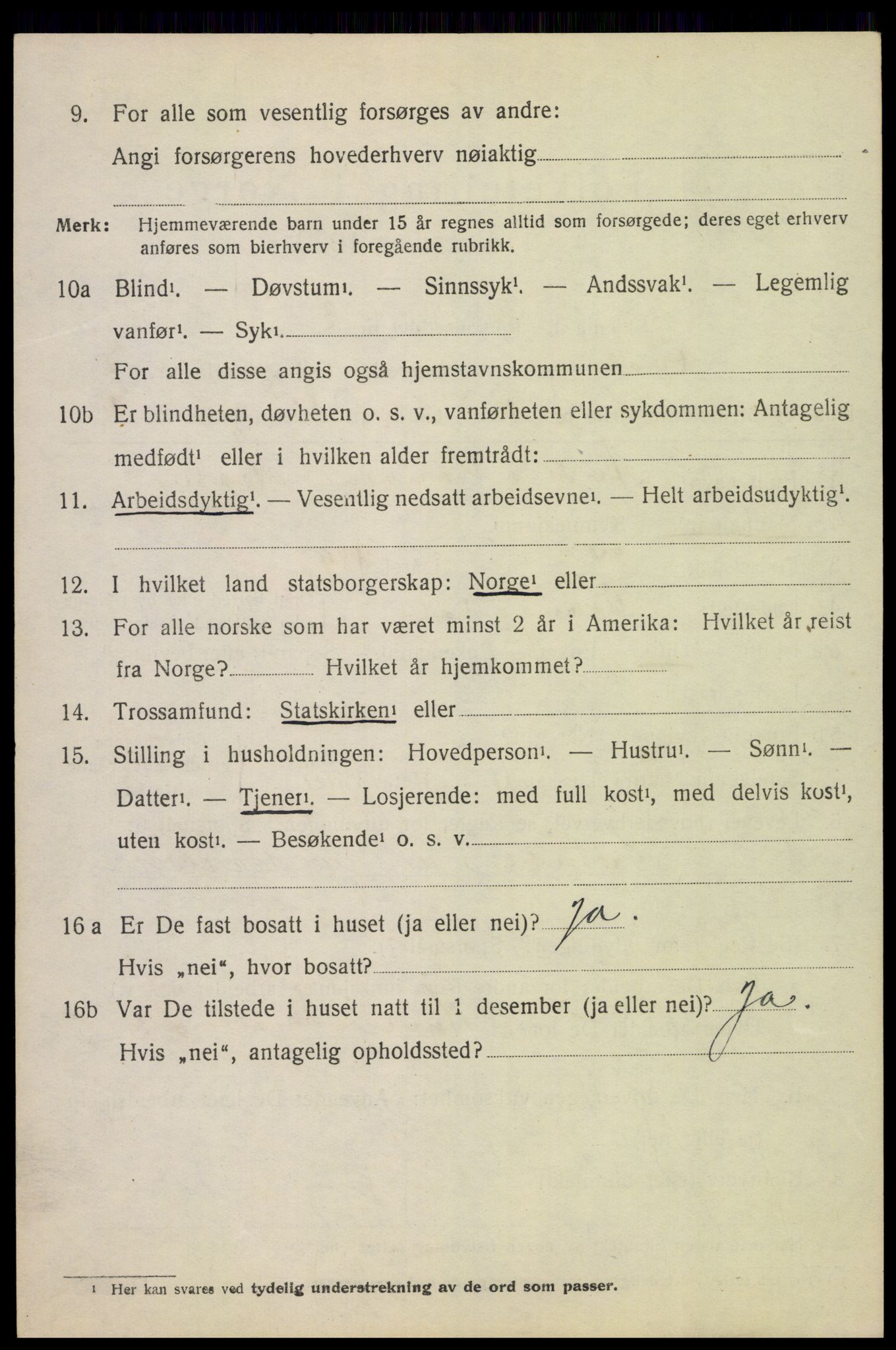 SAH, 1920 census for Fåberg, 1920, p. 7635