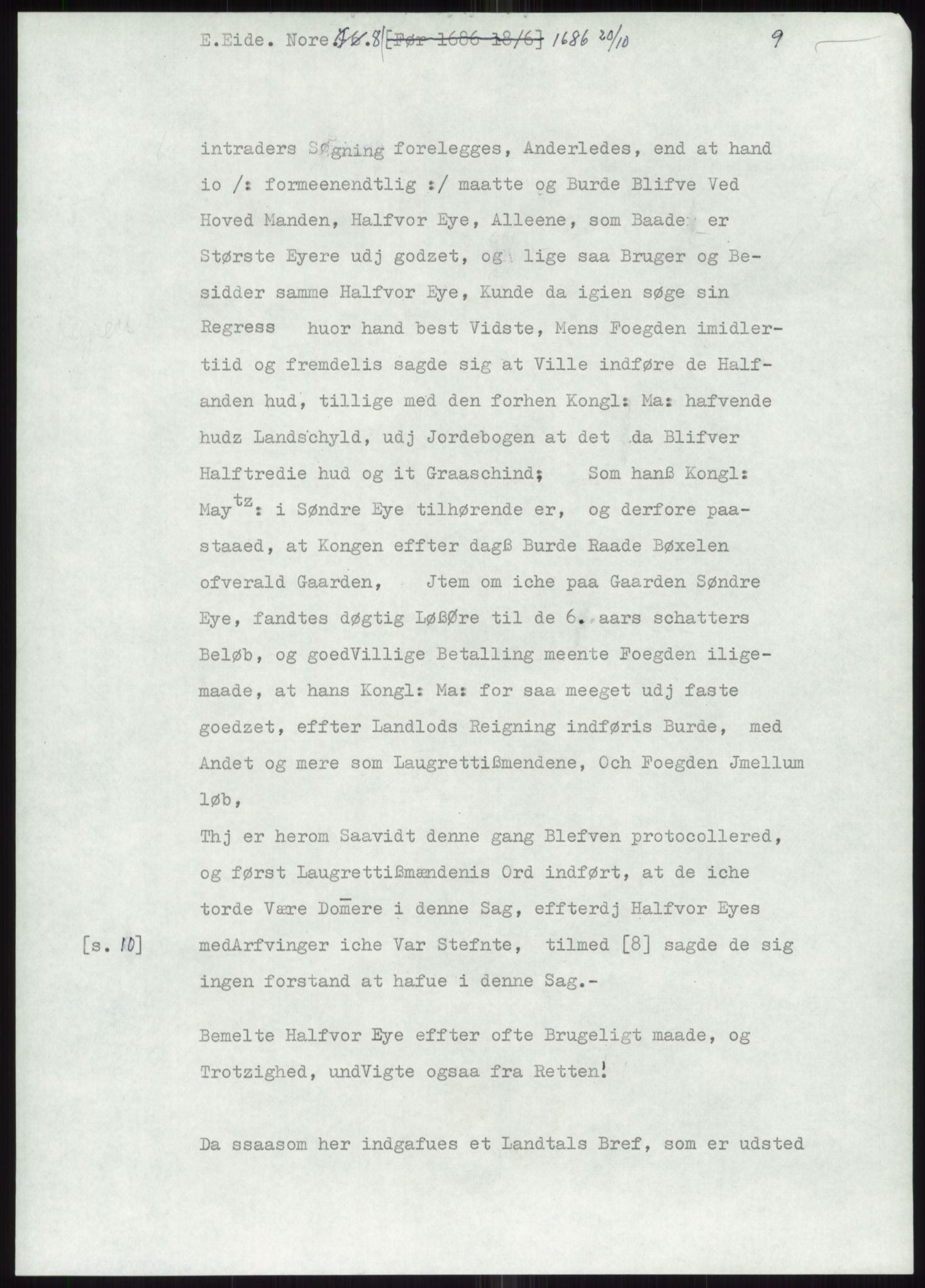 Samlinger til kildeutgivelse, Diplomavskriftsamlingen, AV/RA-EA-4053/H/Ha, p. 1696