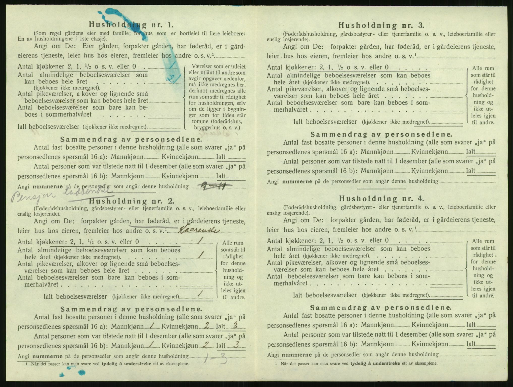 SAT, 1920 census for Sande (MR), 1920, p. 841