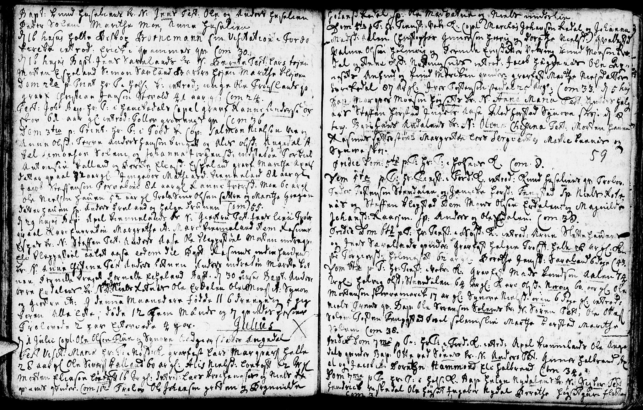 Førde sokneprestembete, AV/SAB-A-79901/H/Haa/Haaa/L0002: Parish register (official) no. A 2, 1728-1748, p. 59