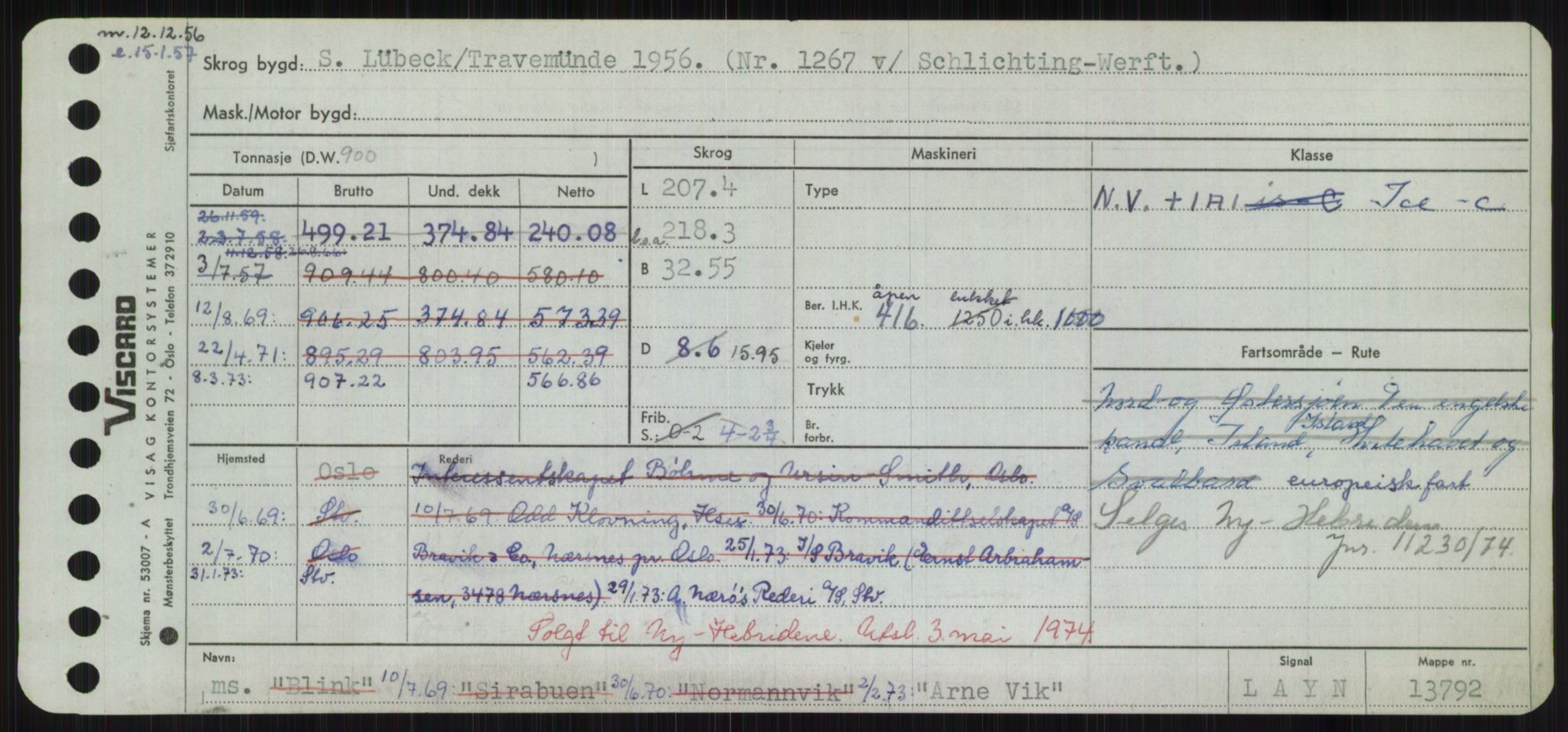 Sjøfartsdirektoratet med forløpere, Skipsmålingen, RA/S-1627/H/Hd/L0002: Fartøy, Apa-Axe, p. 157