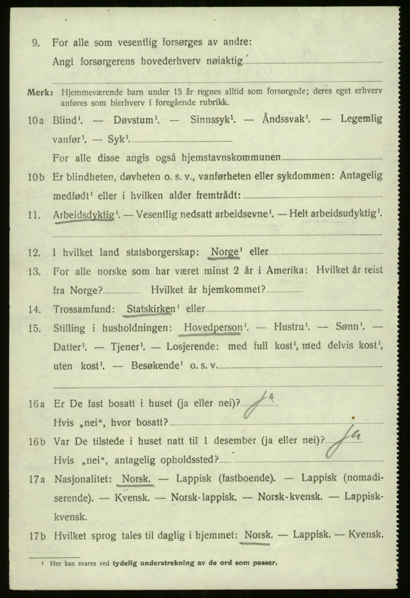SATØ, 1920 census for Nordreisa, 1920, p. 3246