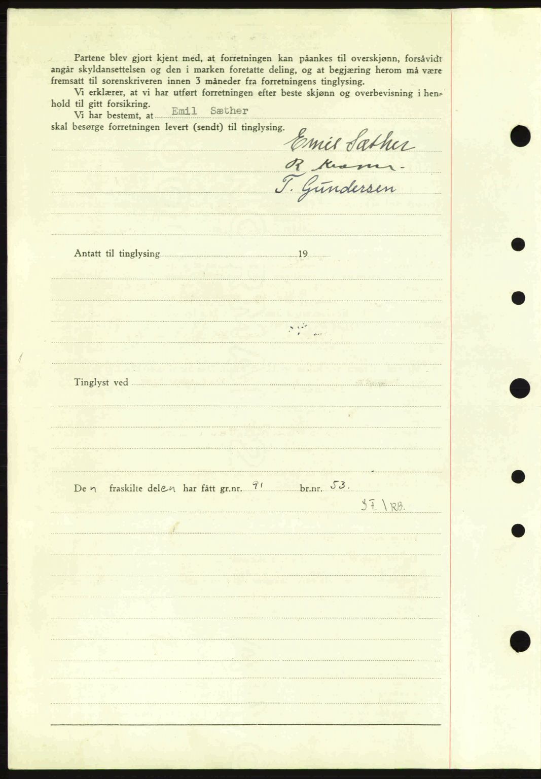 Idd og Marker sorenskriveri, AV/SAO-A-10283/G/Gb/Gbb/L0007: Mortgage book no. A7, 1944-1945, Diary no: : 717/1945