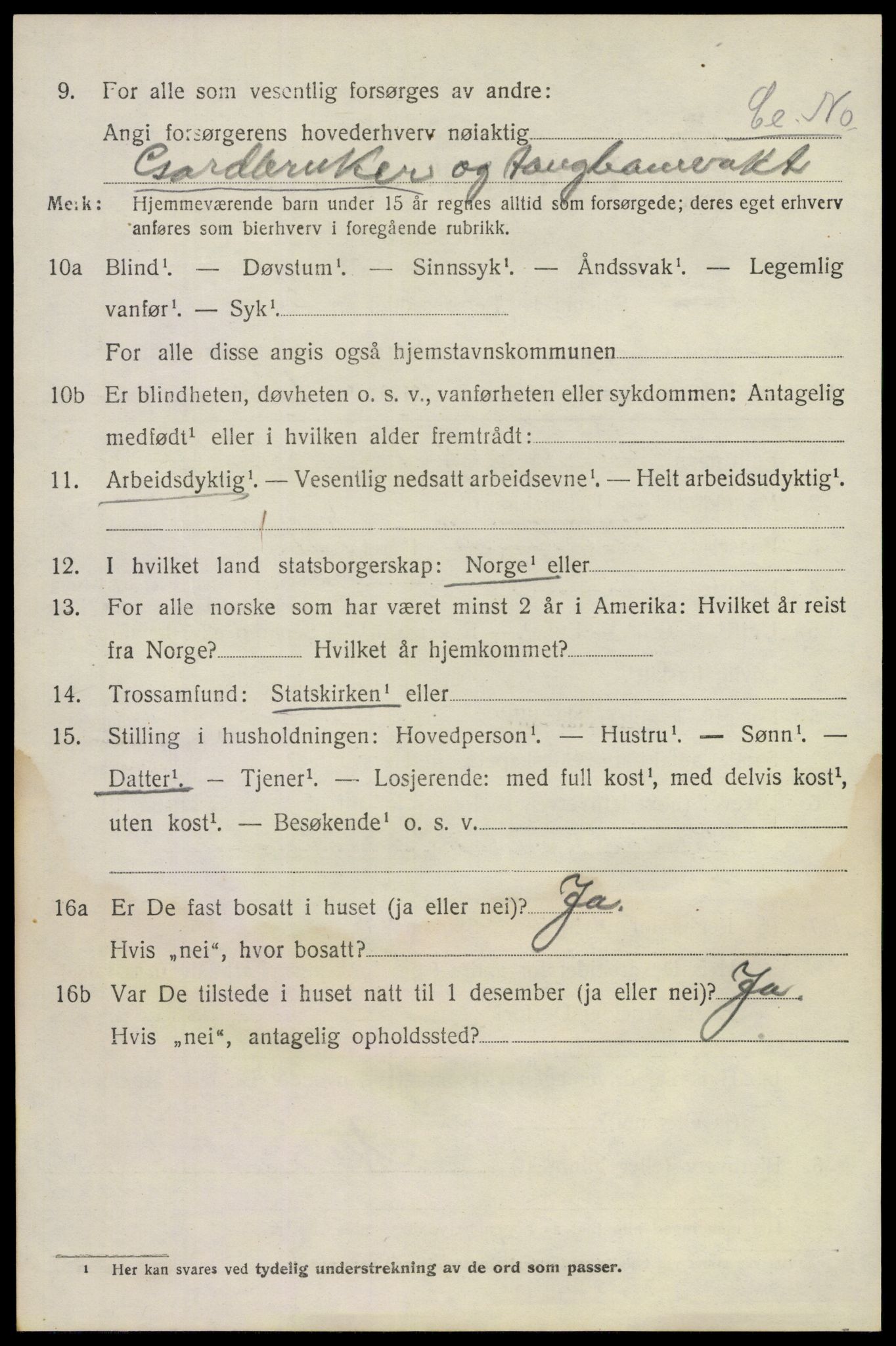 SAKO, 1920 census for Lier, 1920, p. 12491