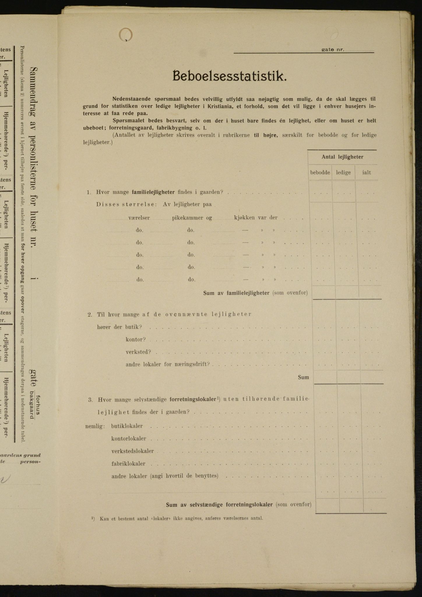 OBA, Municipal Census 1909 for Kristiania, 1909, p. 20197