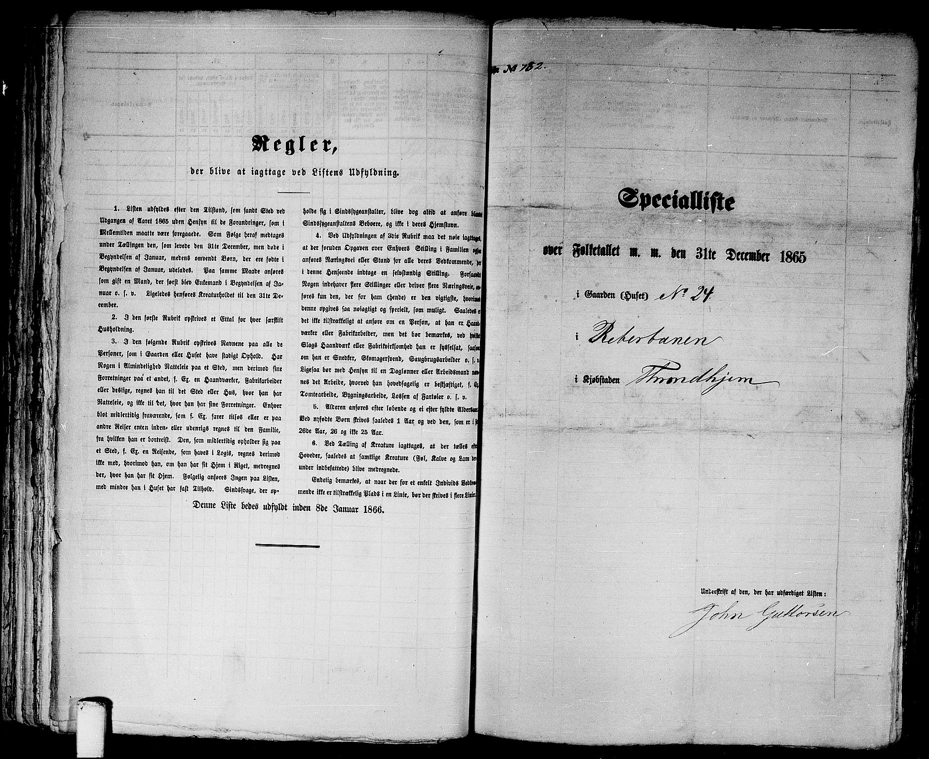 RA, 1865 census for Trondheim, 1865, p. 1636