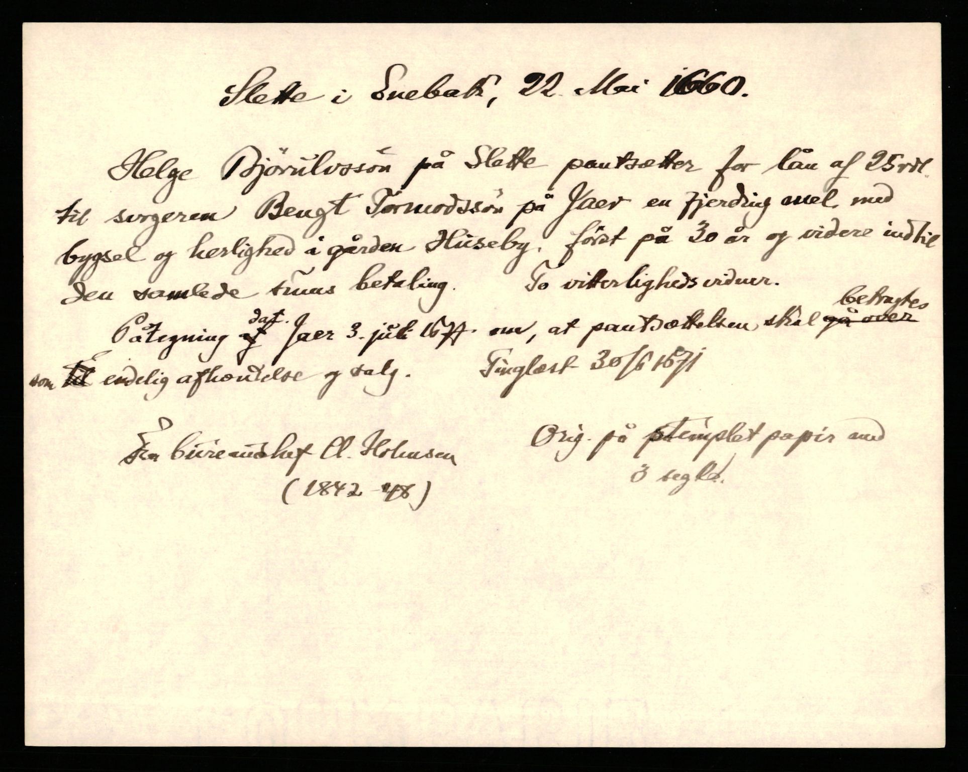 Riksarkivets diplomsamling, AV/RA-EA-5965/F35/F35b/L0010: Riksarkivets diplomer, seddelregister, 1656-1670, p. 237