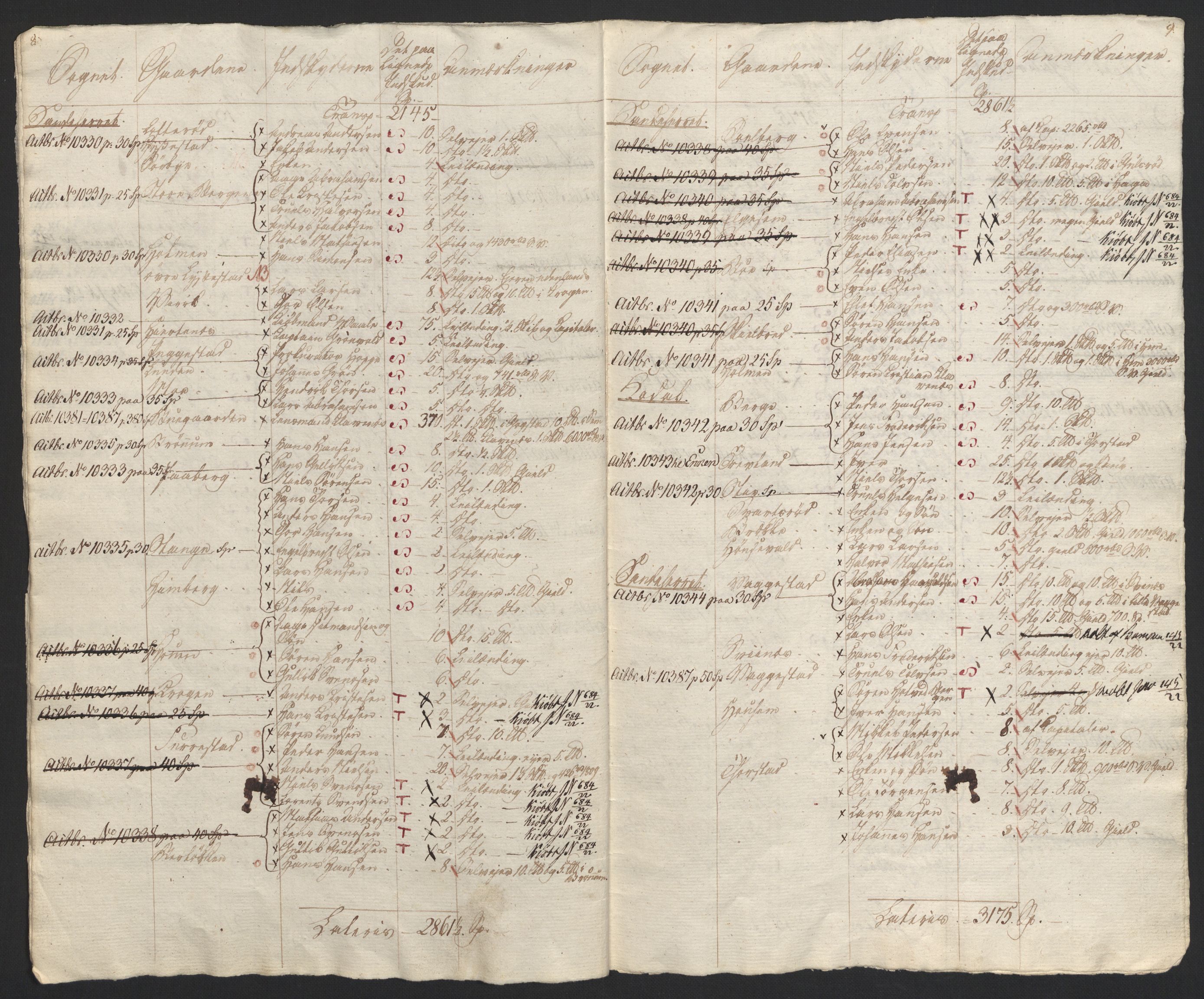 Sølvskatten 1816, NOBA/SOLVSKATTEN/A/L0023: Bind 24: Larvik fogderi, 1816-1824, p. 12