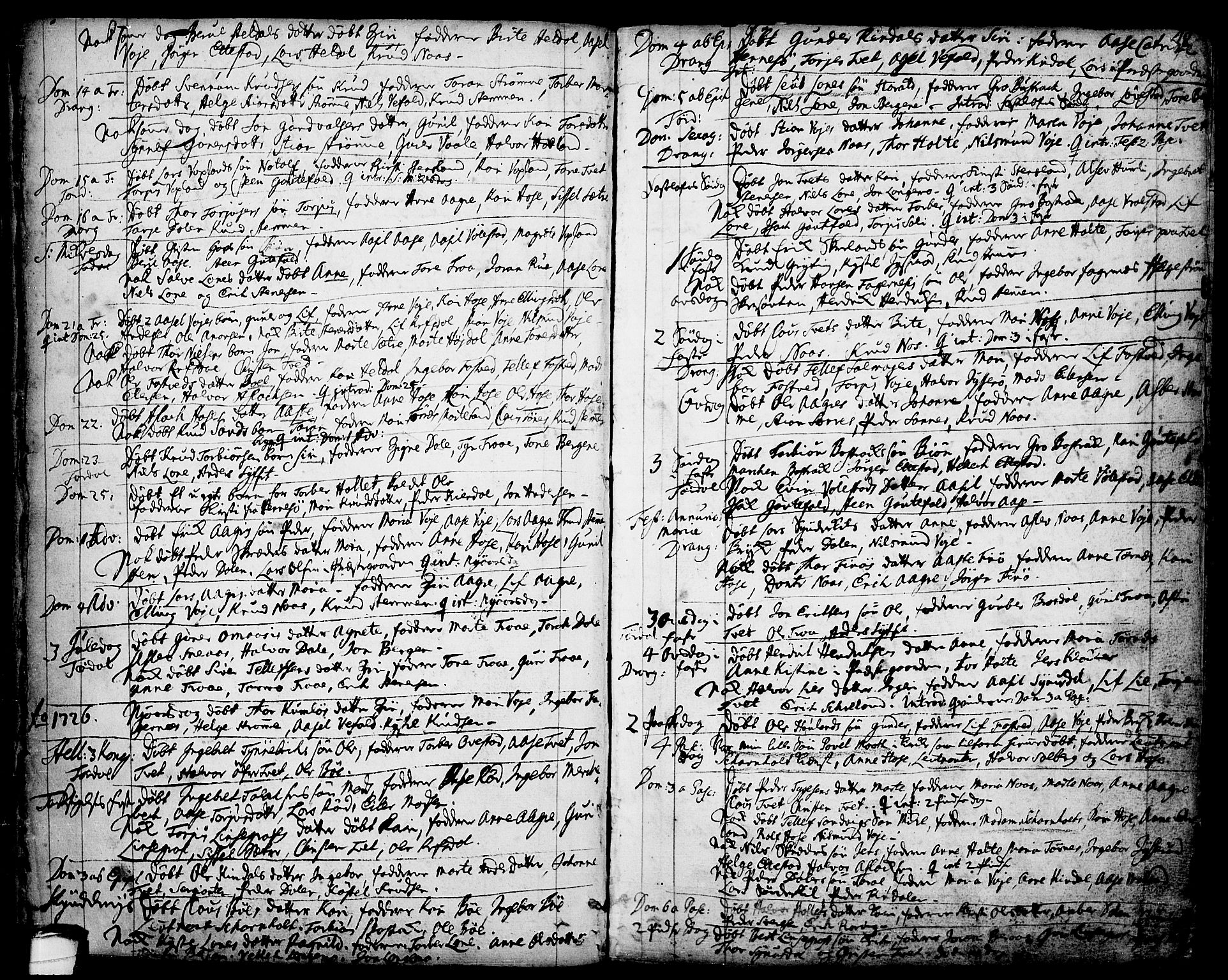 Drangedal kirkebøker, SAKO/A-258/F/Fa/L0001: Parish register (official) no. 1, 1697-1767, p. 48