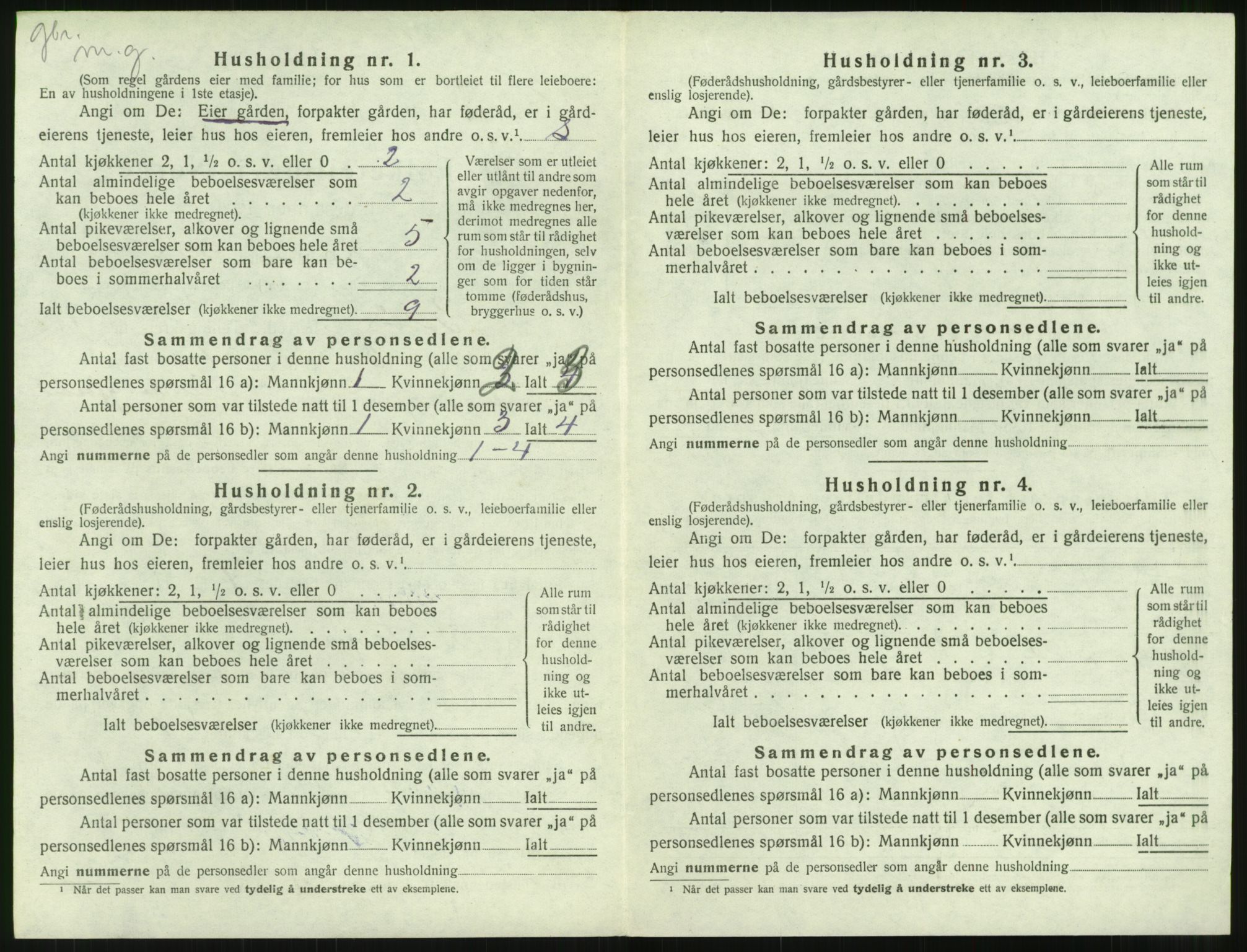 SAT, 1920 census for Bolsøy, 1920, p. 1344