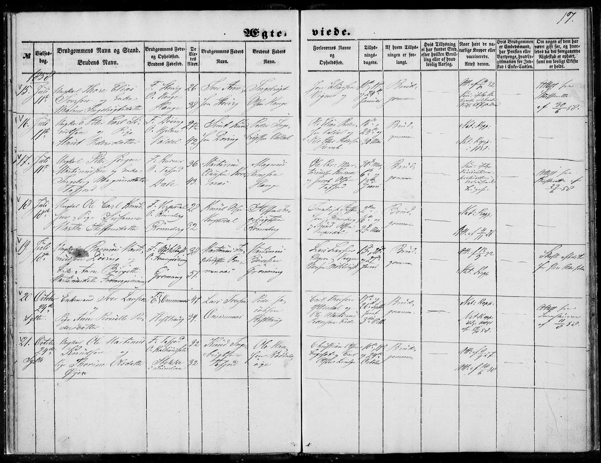 Ministerialprotokoller, klokkerbøker og fødselsregistre - Møre og Romsdal, AV/SAT-A-1454/519/L0250: Parish register (official) no. 519A09, 1850-1868, p. 17