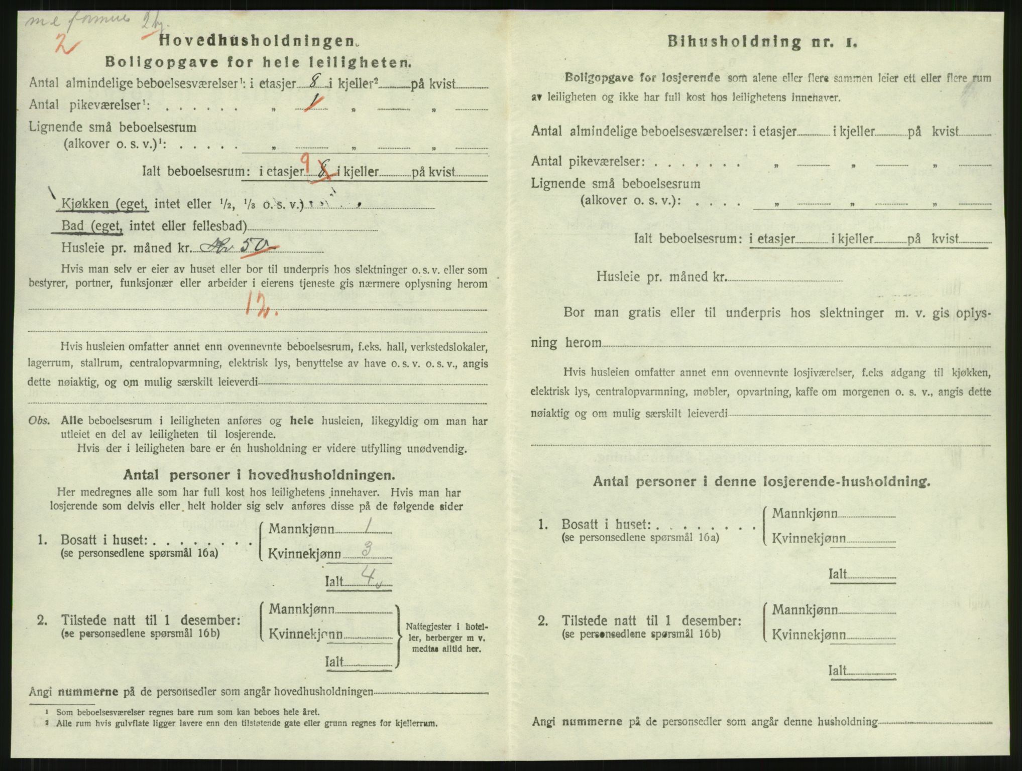 SAT, 1920 census for Namsos, 1920, p. 816