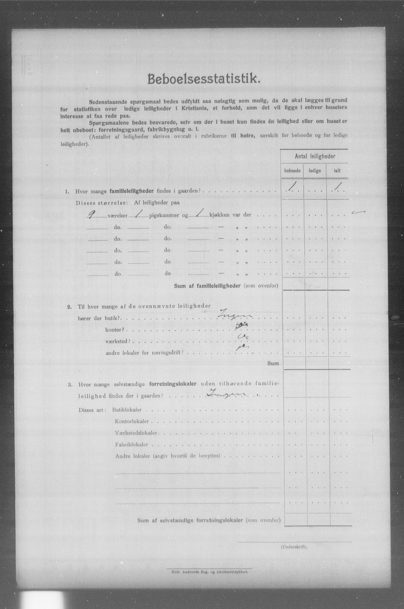 OBA, Municipal Census 1904 for Kristiania, 1904, p. 21053