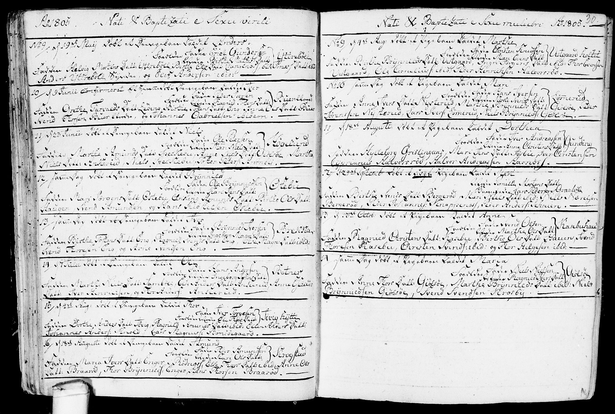 Aremark prestekontor Kirkebøker, AV/SAO-A-10899/F/Fb/L0003: Parish register (official) no.  II 3, 1796-1814, p. 30