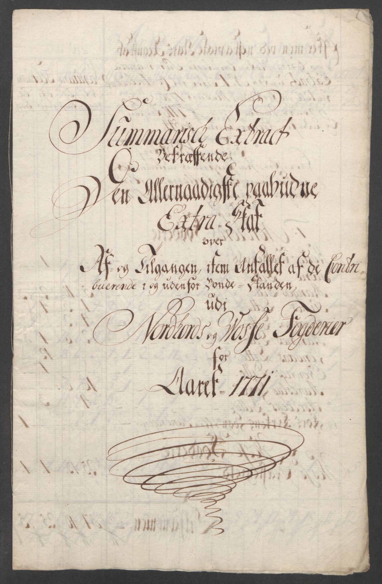 Rentekammeret inntil 1814, Reviderte regnskaper, Fogderegnskap, RA/EA-4092/R51/L3303: Ekstraskatten Nordhordland og Voss, 1762-1772, p. 590