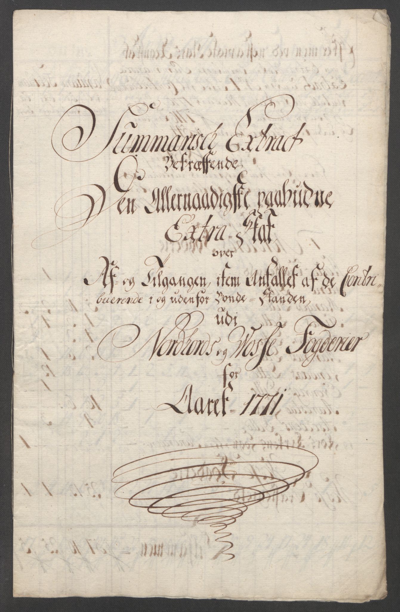 Rentekammeret inntil 1814, Reviderte regnskaper, Fogderegnskap, AV/RA-EA-4092/R51/L3303: Ekstraskatten Nordhordland og Voss, 1762-1772, p. 590