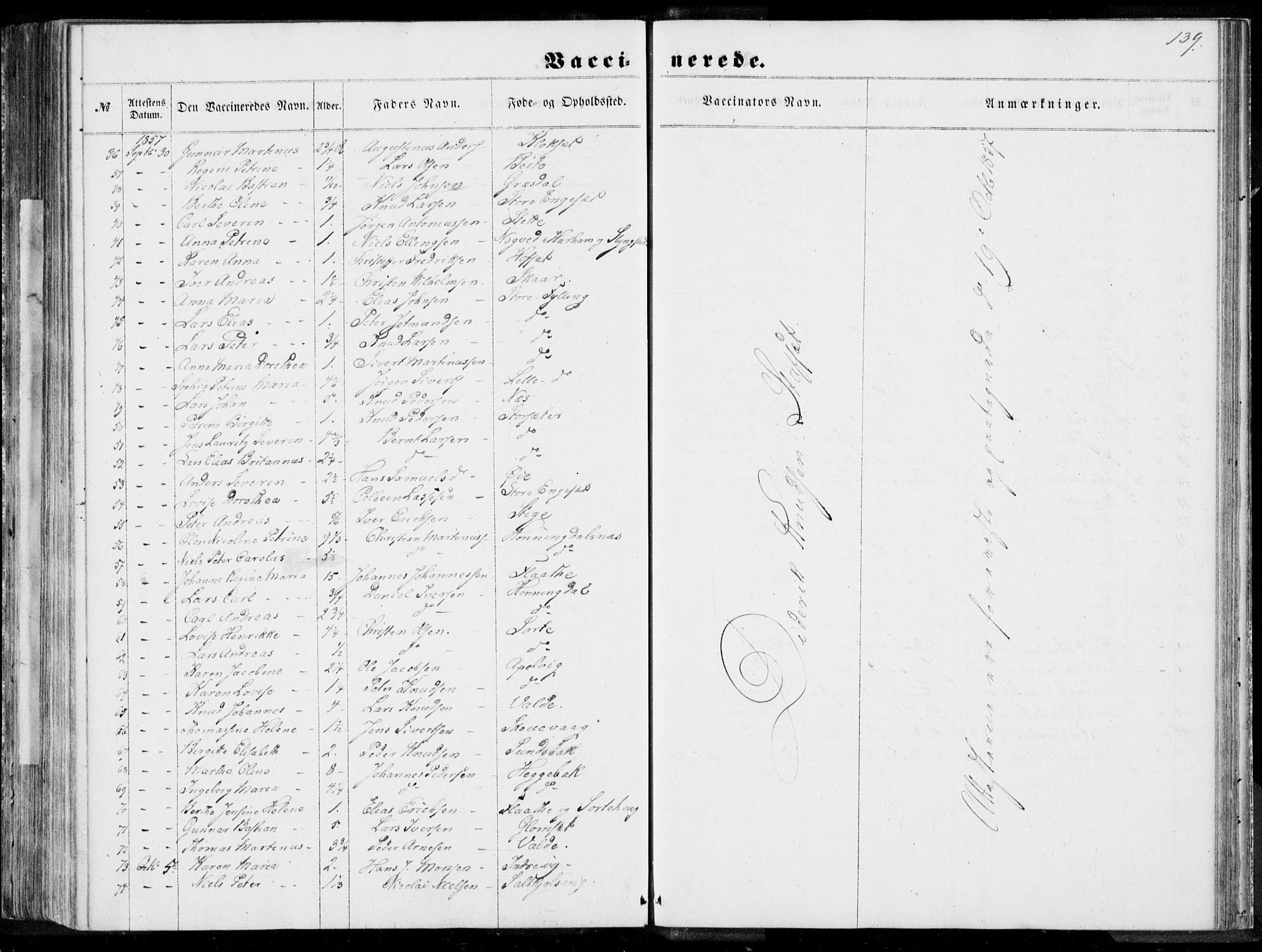 Ministerialprotokoller, klokkerbøker og fødselsregistre - Møre og Romsdal, AV/SAT-A-1454/524/L0354: Parish register (official) no. 524A06, 1857-1863, p. 139