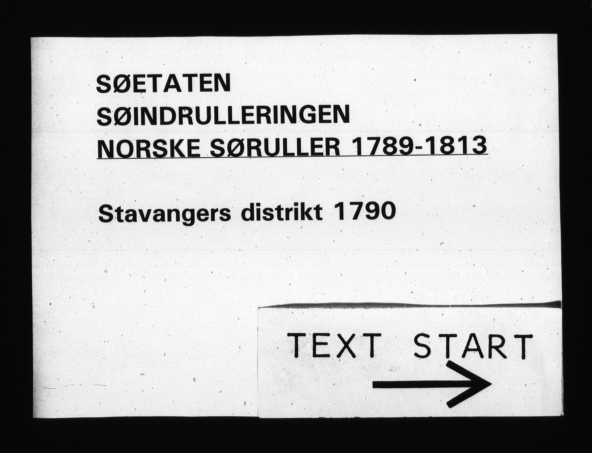 Sjøetaten, RA/EA-3110/F/L0261: Stavanger distrikt, bind 1, 1790