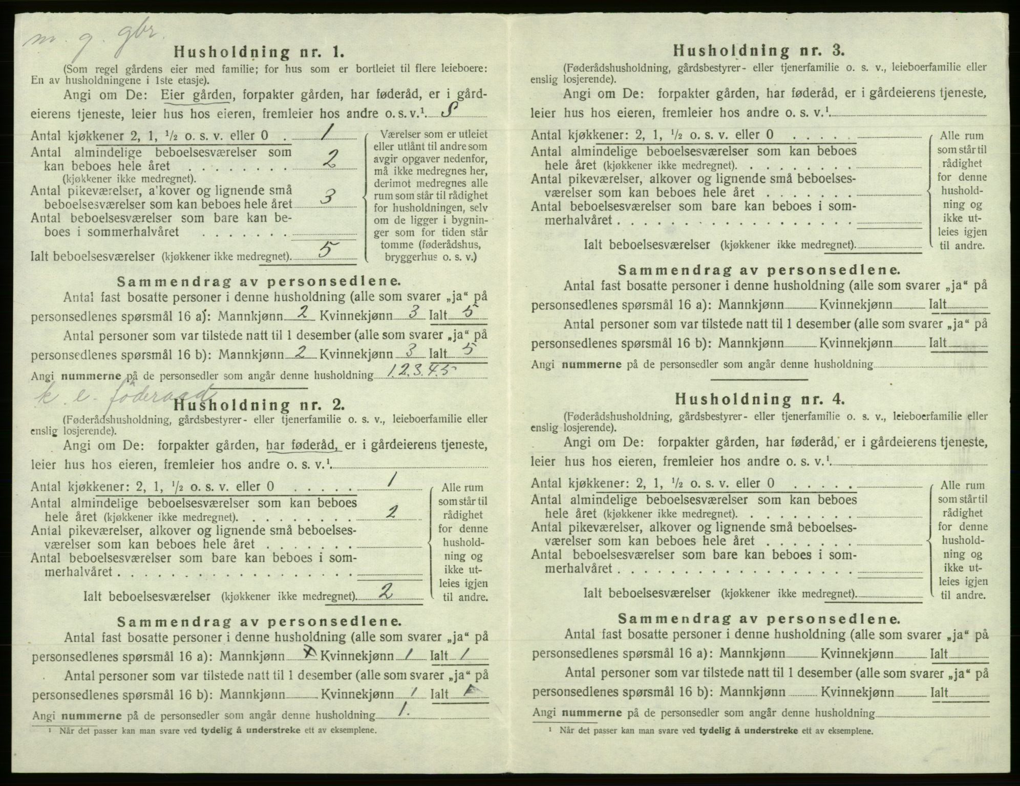 SAB, 1920 census for Os, 1920, p. 590