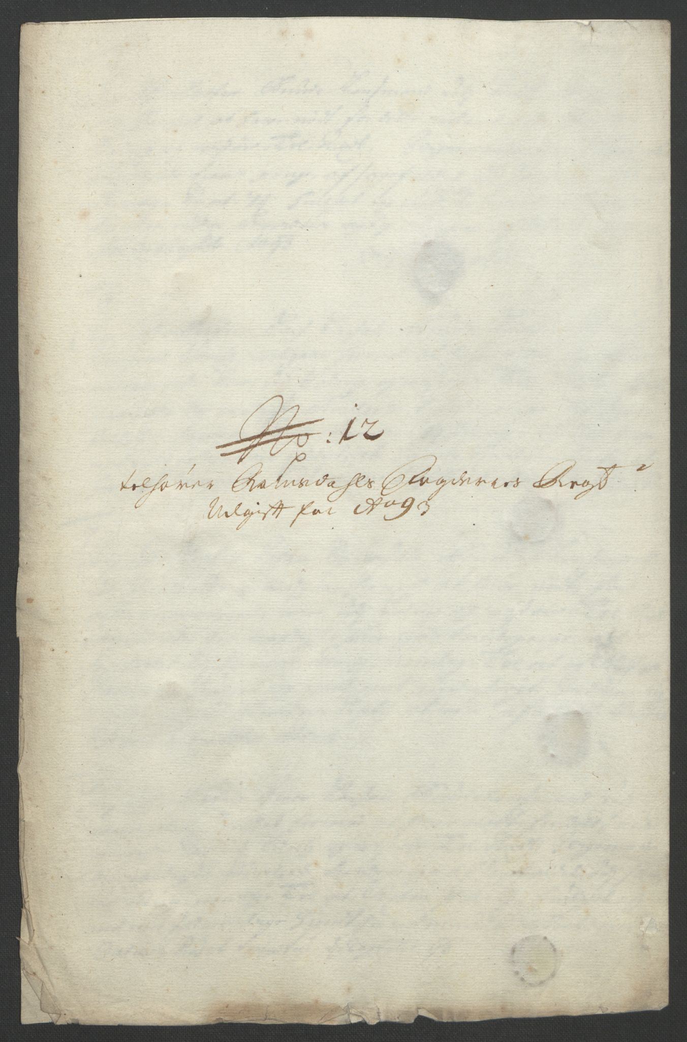 Rentekammeret inntil 1814, Reviderte regnskaper, Fogderegnskap, RA/EA-4092/R55/L3651: Fogderegnskap Romsdal, 1693-1694, p. 157