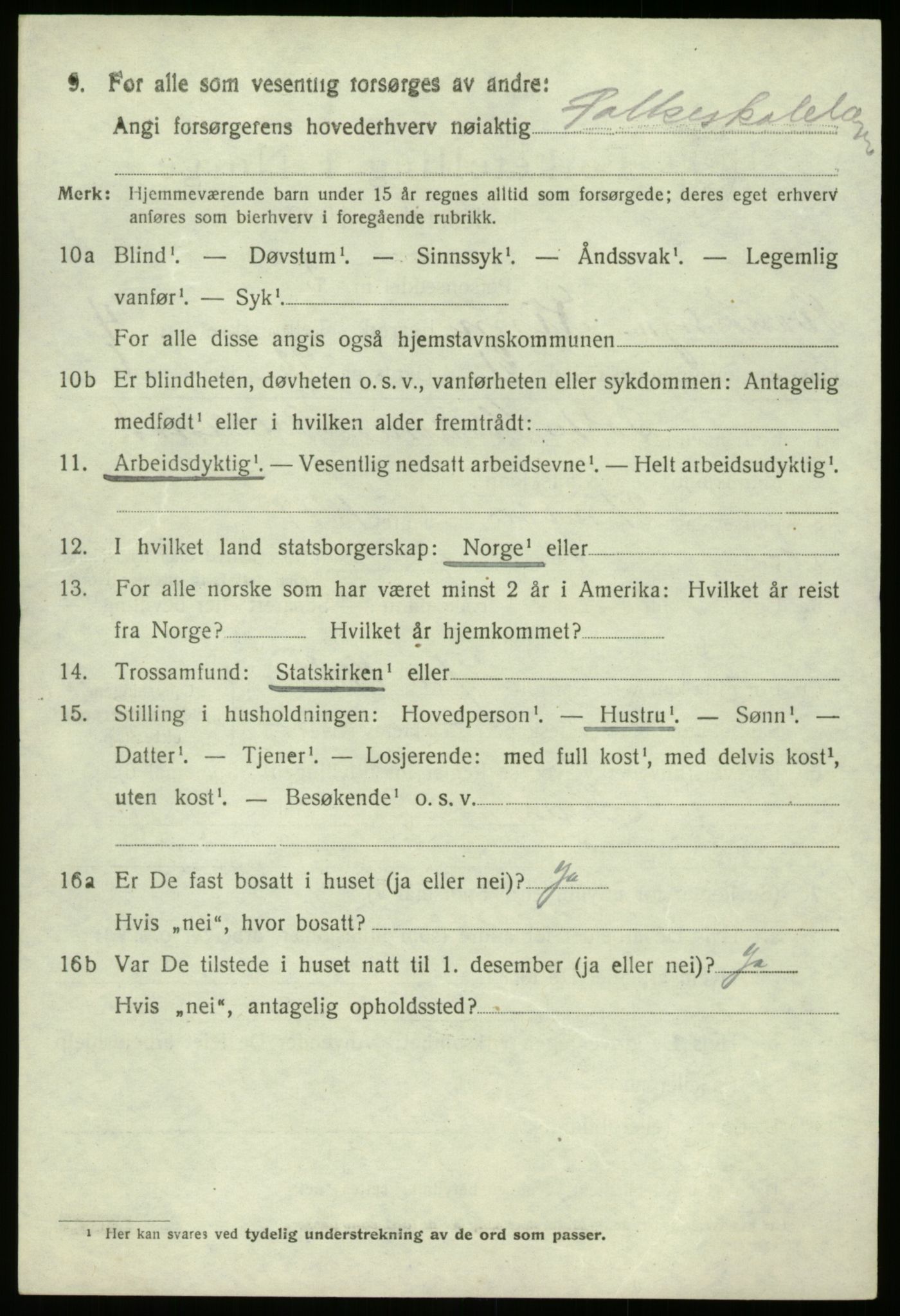 SAB, 1920 census for Kinn, 1920, p. 11132