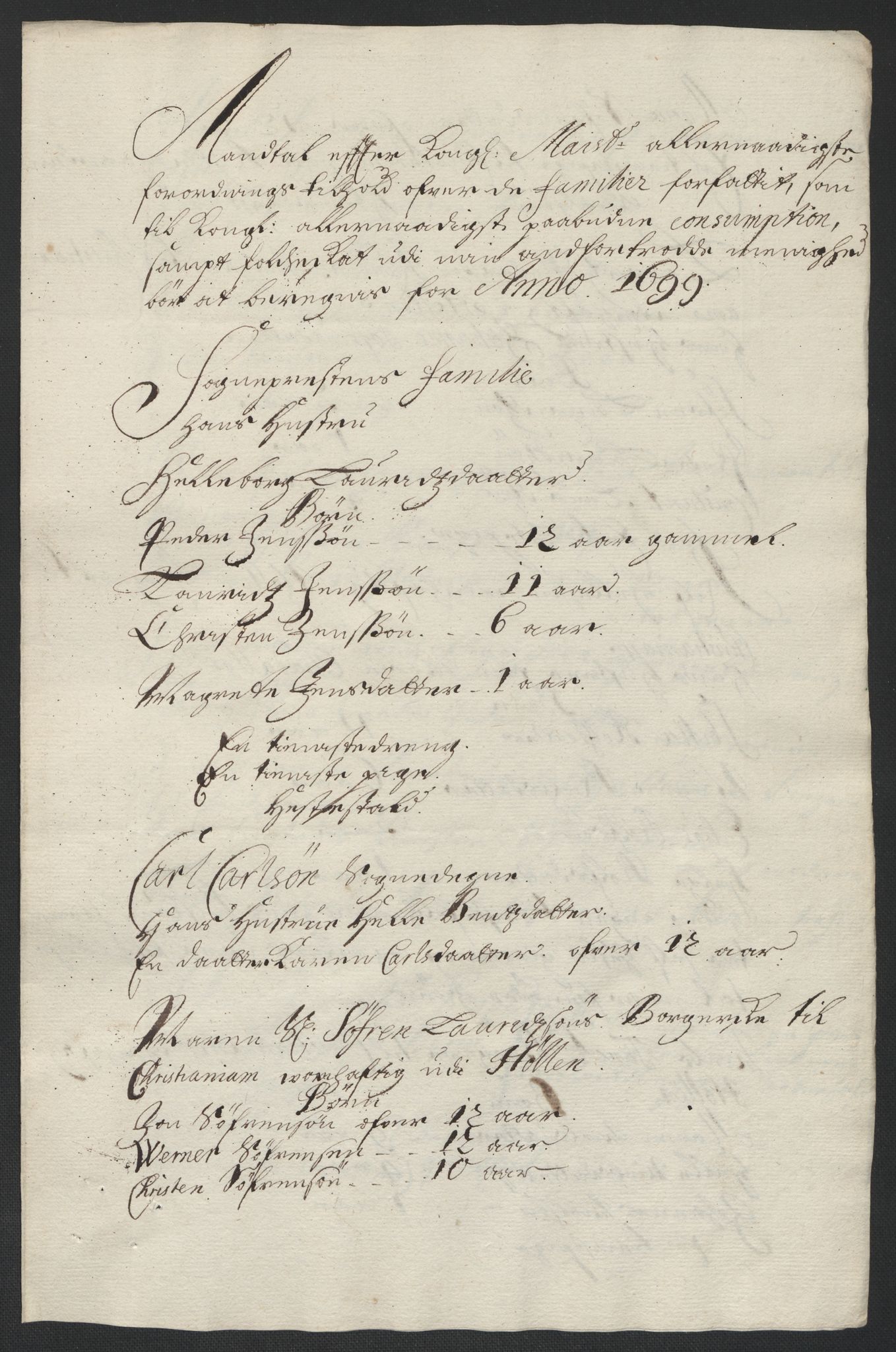 Rentekammeret inntil 1814, Reviderte regnskaper, Fogderegnskap, AV/RA-EA-4092/R10/L0442: Fogderegnskap Aker og Follo, 1699, p. 244