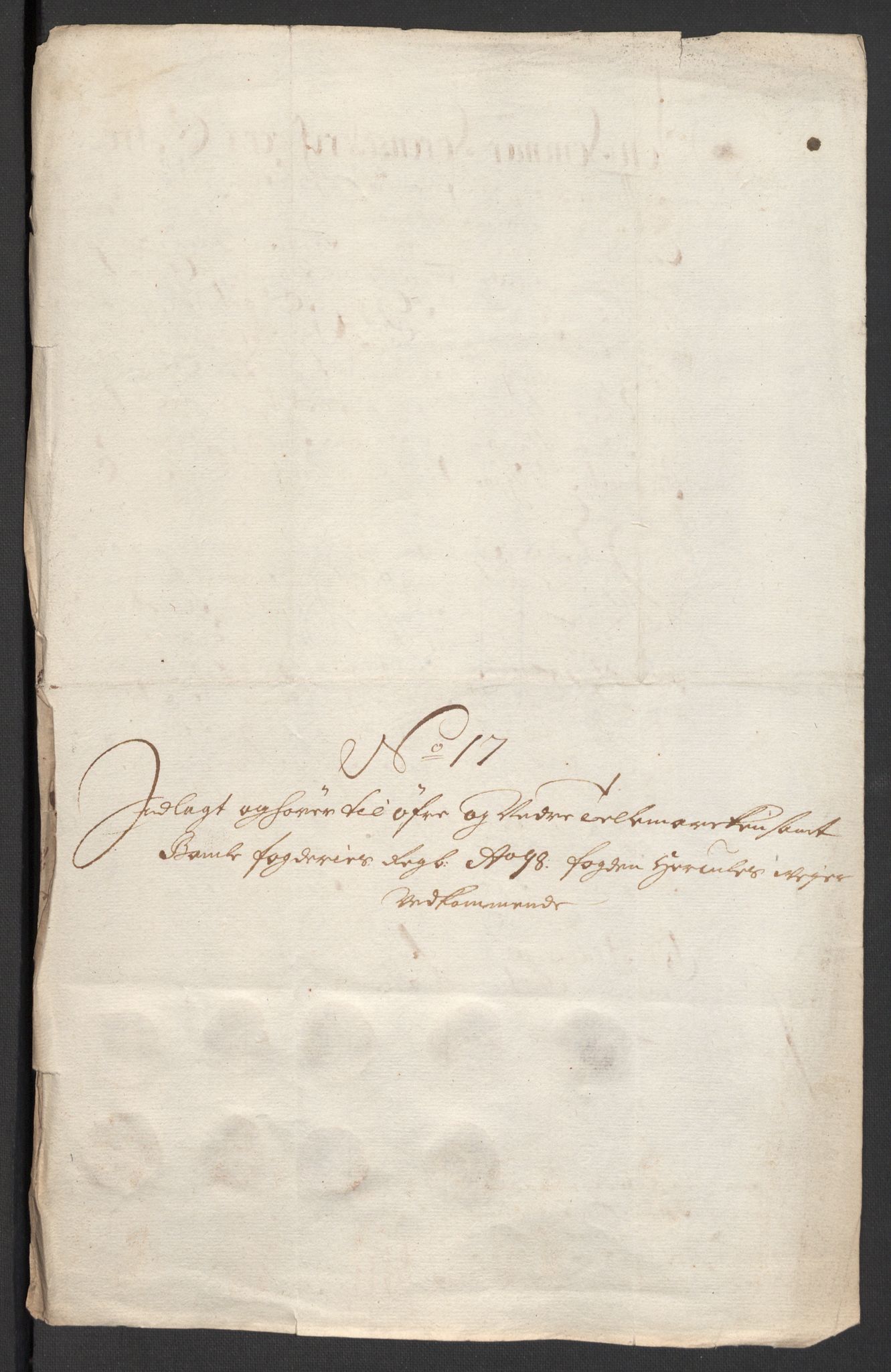 Rentekammeret inntil 1814, Reviderte regnskaper, Fogderegnskap, AV/RA-EA-4092/R36/L2099: Fogderegnskap Øvre og Nedre Telemark og Bamble, 1698, p. 205