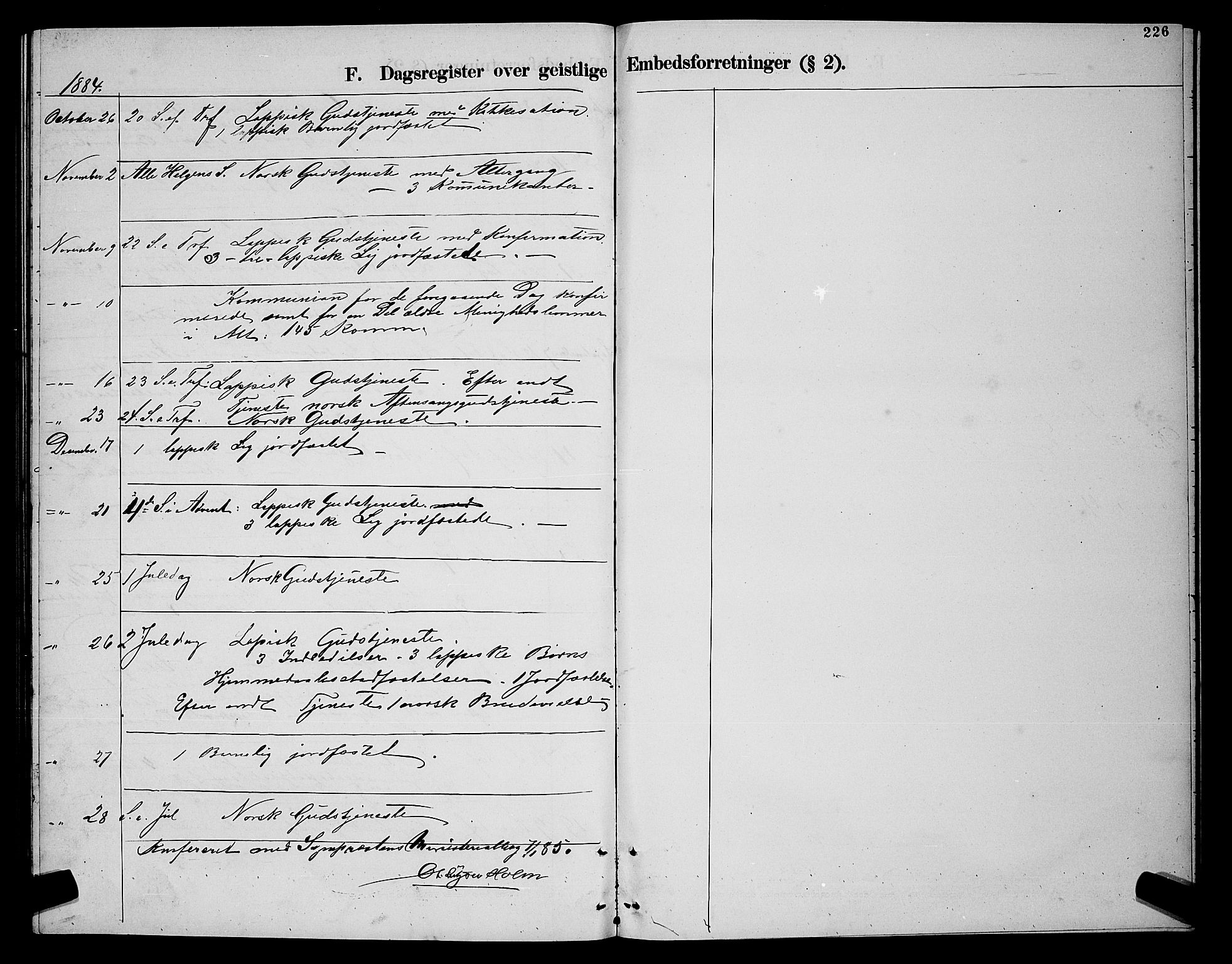 Nesseby sokneprestkontor, AV/SATØ-S-1330/H/Hb/L0004klokker: Parish register (copy) no. 4, 1877-1884, p. 226