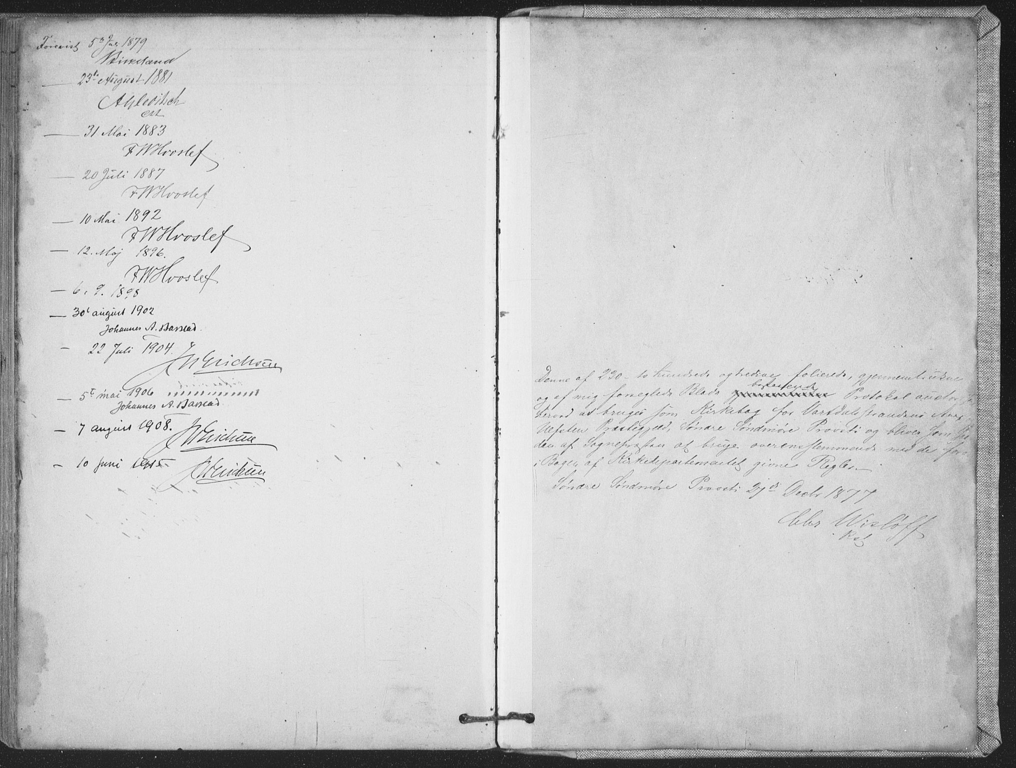 Ministerialprotokoller, klokkerbøker og fødselsregistre - Møre og Romsdal, AV/SAT-A-1454/514/L0199: Parish register (official) no. 514A01, 1878-1912