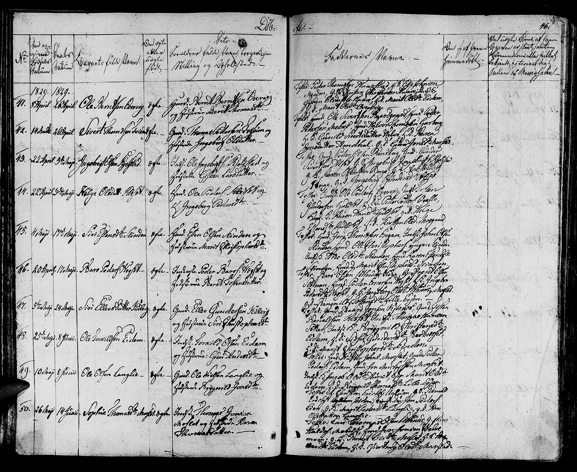 Ministerialprotokoller, klokkerbøker og fødselsregistre - Sør-Trøndelag, AV/SAT-A-1456/695/L1143: Parish register (official) no. 695A05 /1, 1824-1842, p. 46