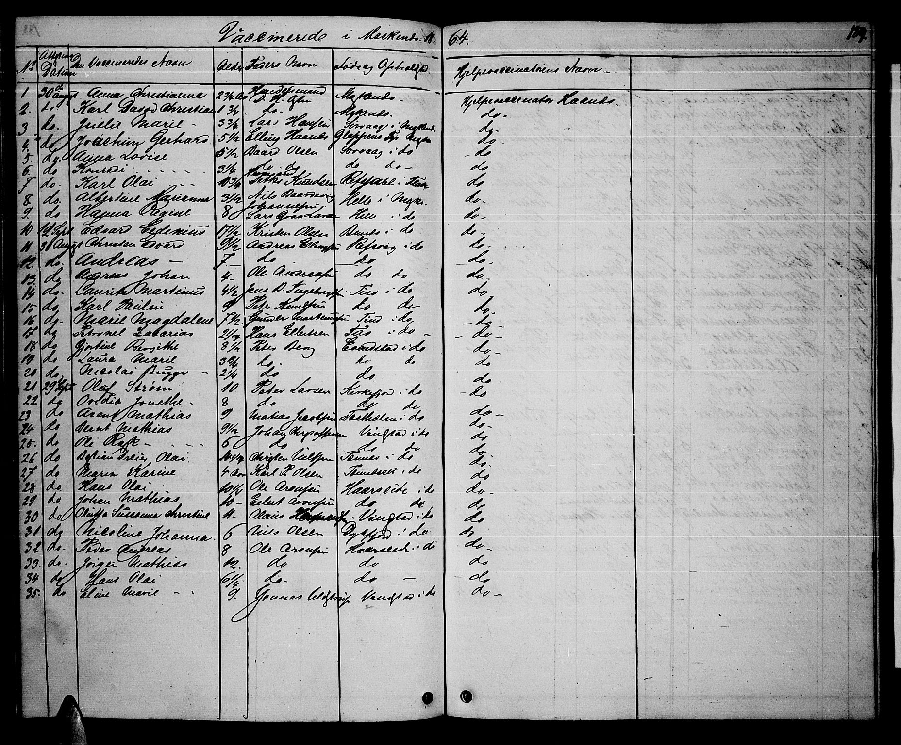 Ministerialprotokoller, klokkerbøker og fødselsregistre - Nordland, SAT/A-1459/886/L1224: Parish register (copy) no. 886C01, 1843-1873, p. 189
