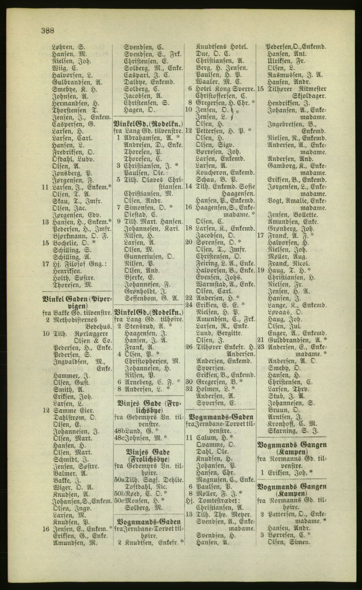Kristiania/Oslo adressebok, PUBL/-, 1880, p. 388