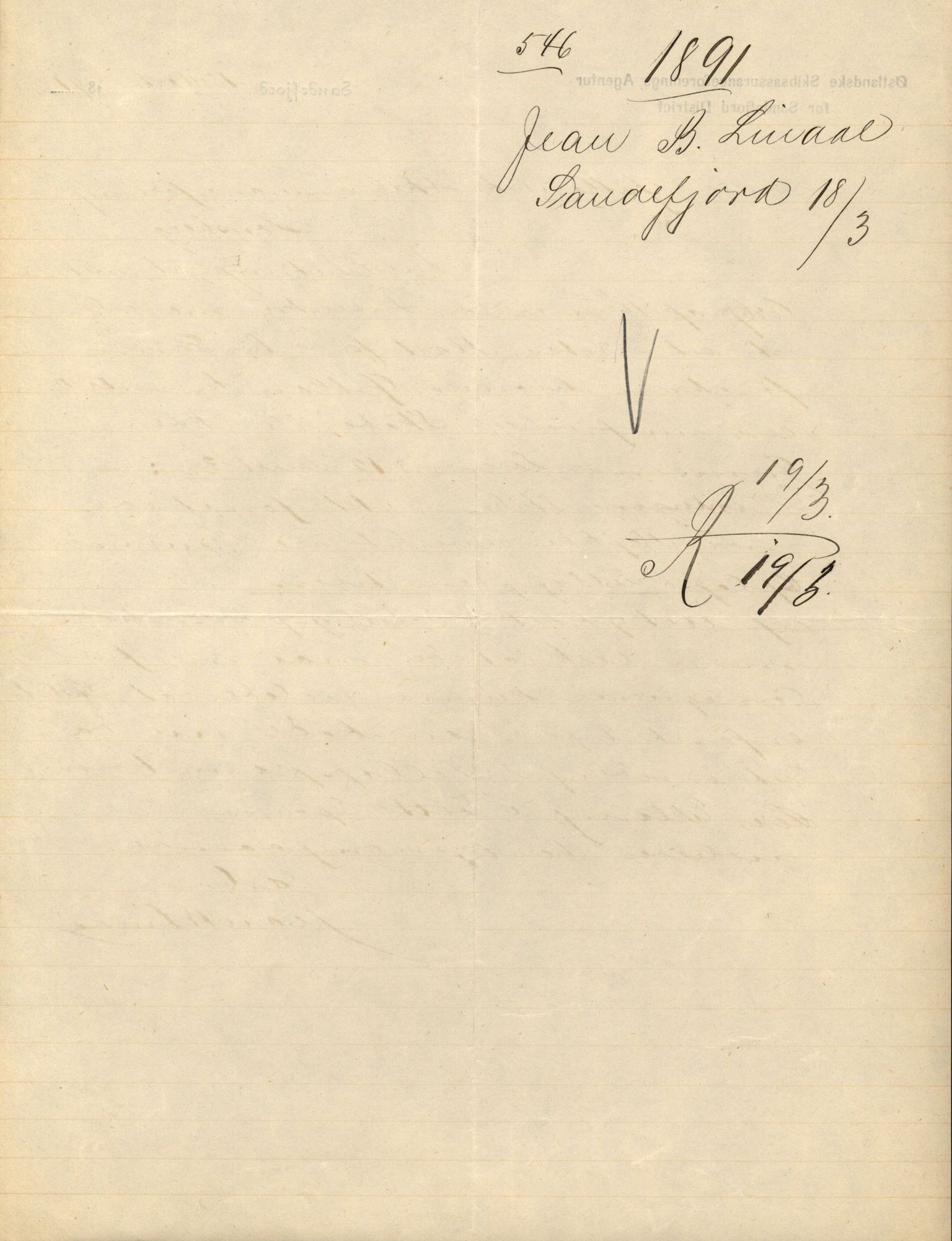 Pa 63 - Østlandske skibsassuranceforening, VEMU/A-1079/G/Ga/L0027/0012: Havaridokumenter / Hans Nielsen Hauge, Verena, Guldfaxe, India, Industri, 1891, p. 29