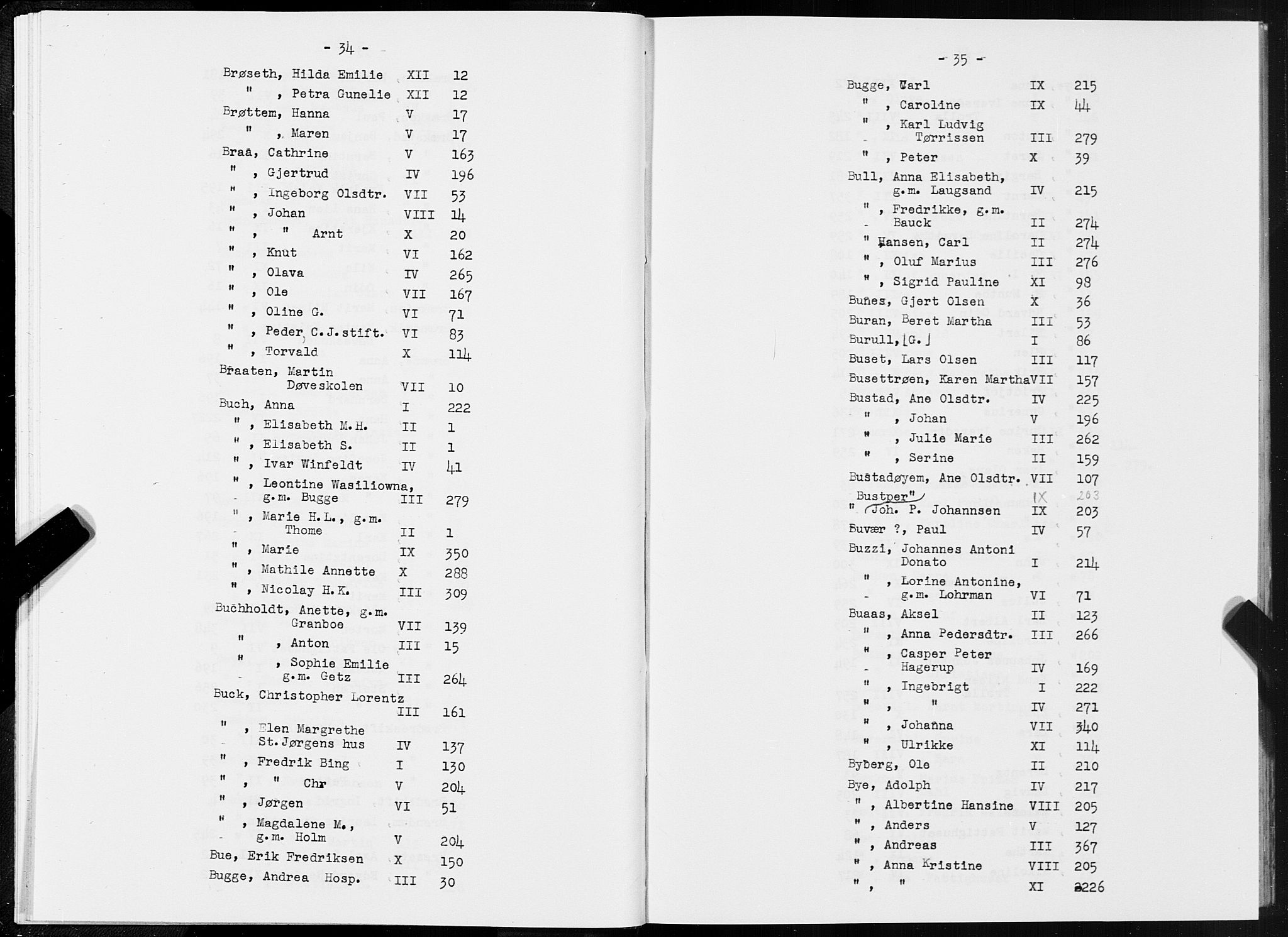 SAT, 1875 census for 1601 Trondheim, 1875, p. 34-35