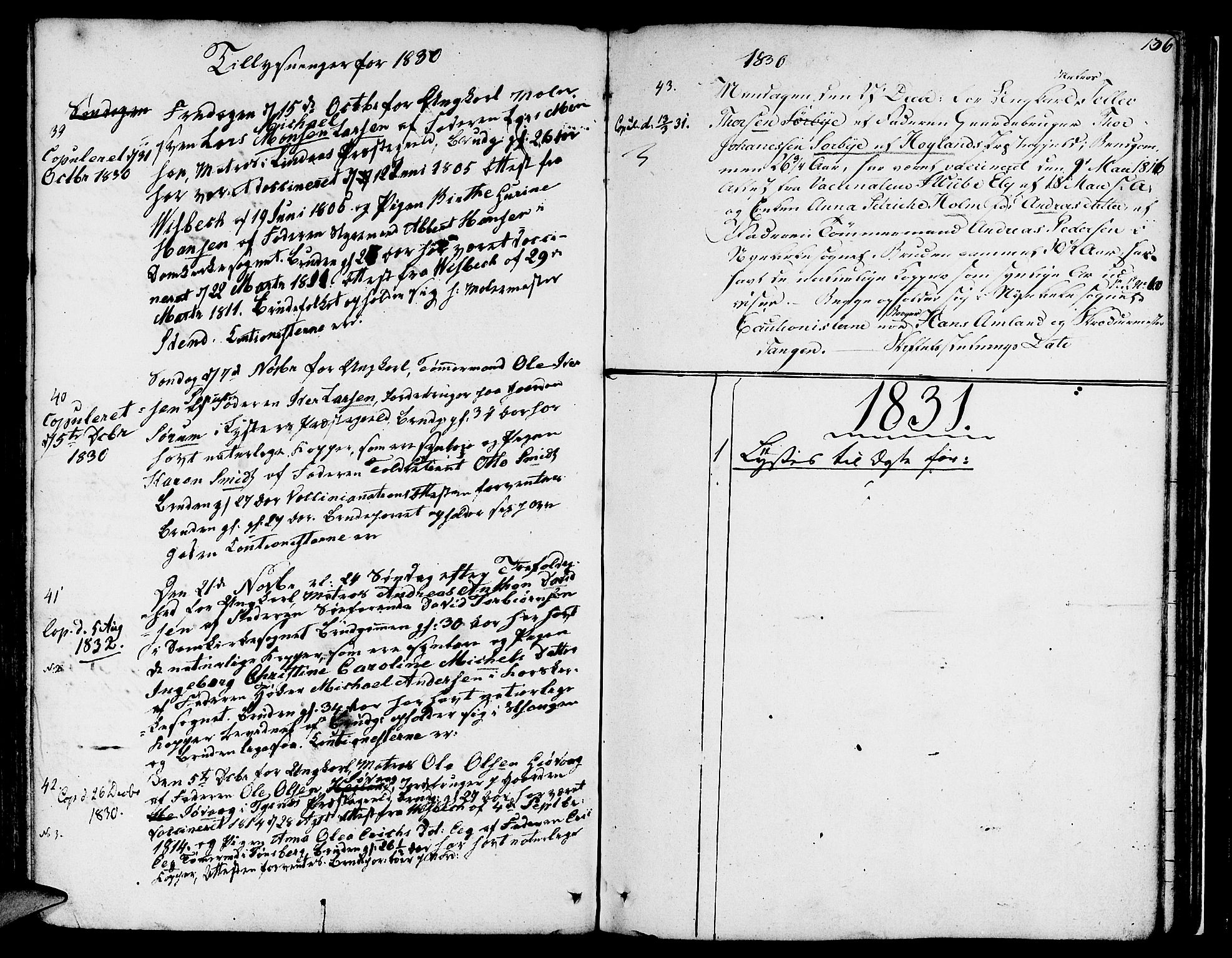 Nykirken Sokneprestembete, SAB/A-77101/H/Hab: Parish register (copy) no. A 2, 1782-1847, p. 136