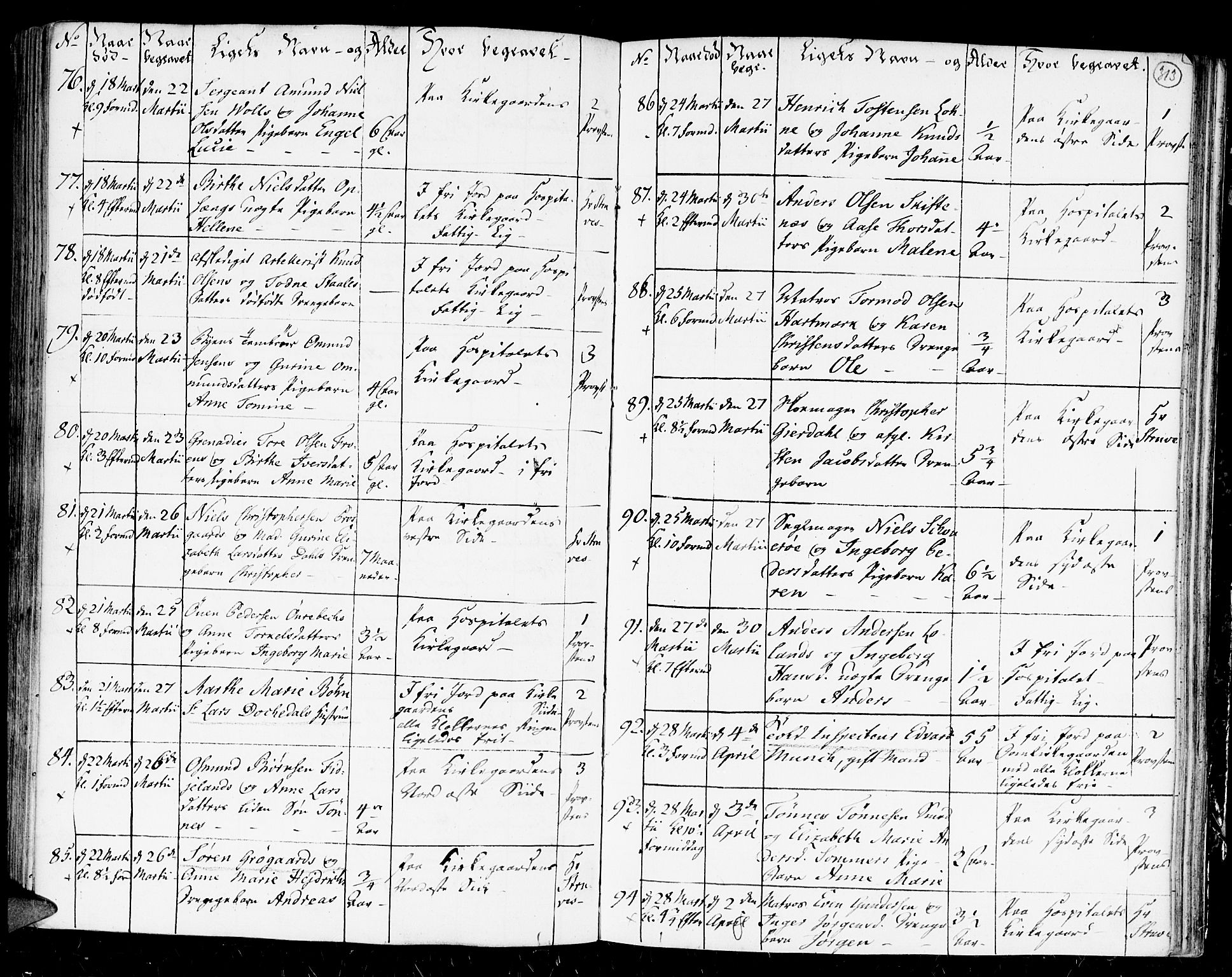 Kristiansand domprosti, AV/SAK-1112-0006/F/Fa/L0004: Parish register (official) no. A 4, 1762-1794, p. 313