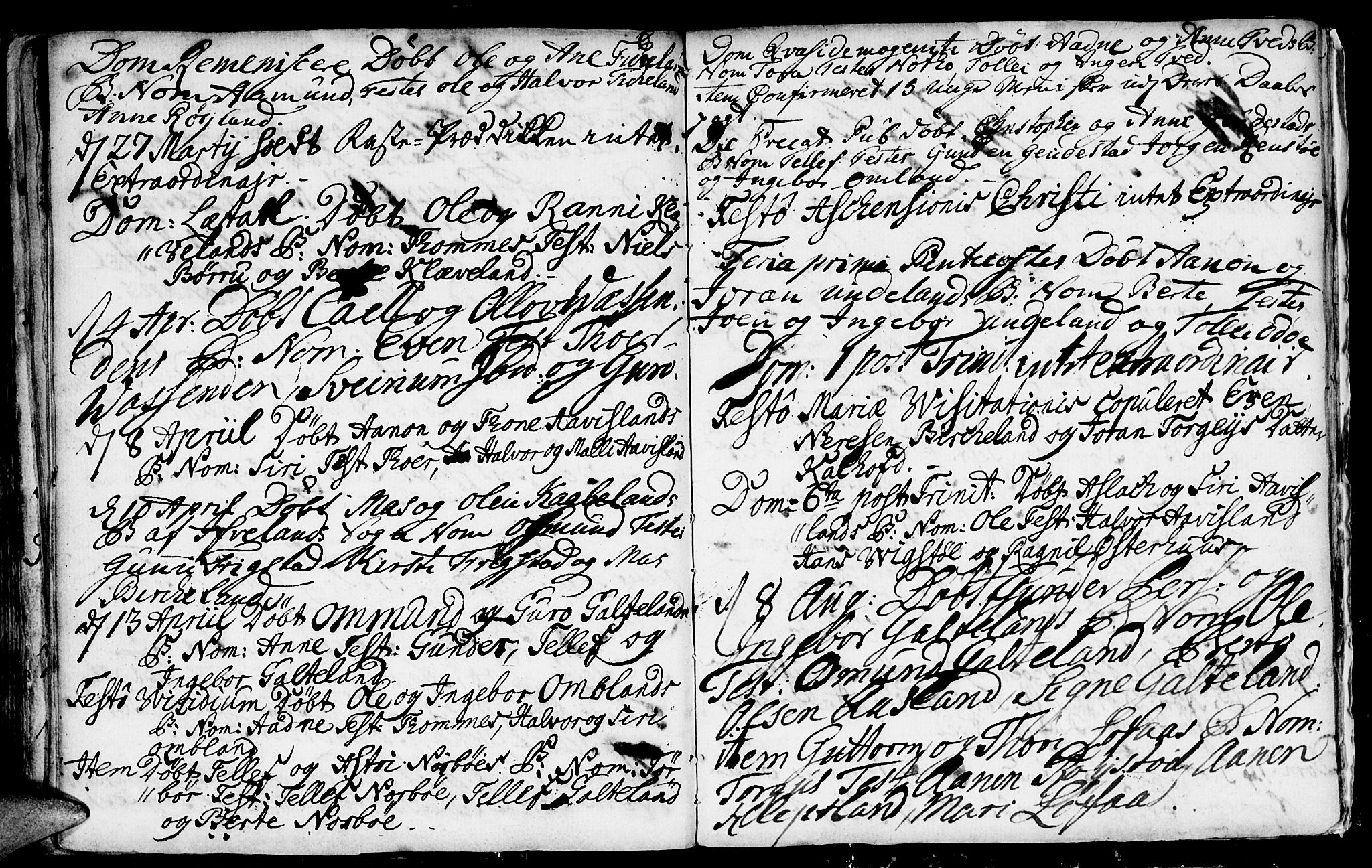 Evje sokneprestkontor, SAK/1111-0008/F/Fa/Faa/L0001: Parish register (official) no. A 1, 1705-1760, p. 150