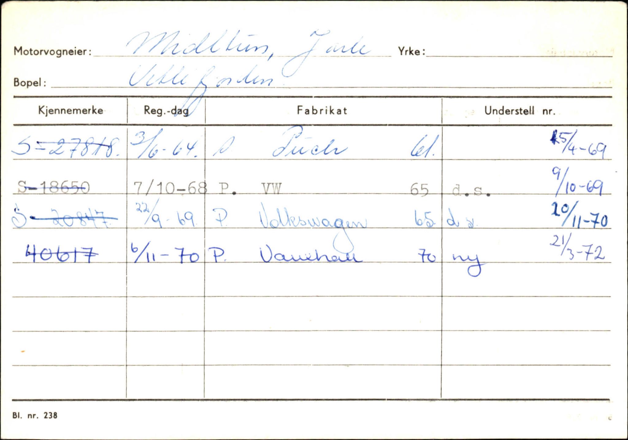 Statens vegvesen, Sogn og Fjordane vegkontor, AV/SAB-A-5301/4/F/L0132: Eigarregister Askvoll A-Å. Balestrand A-Å, 1945-1975, p. 2054