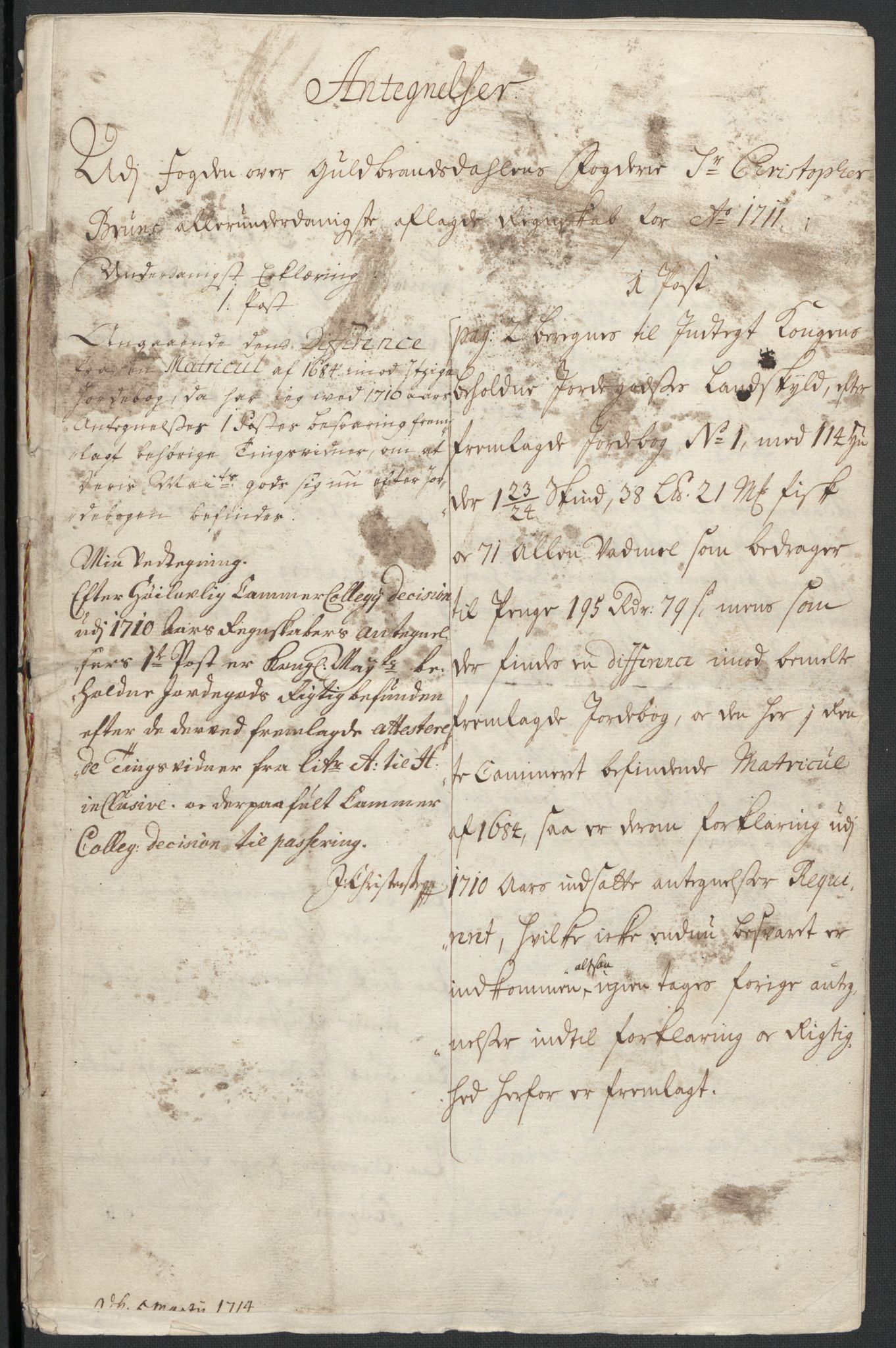 Rentekammeret inntil 1814, Reviderte regnskaper, Fogderegnskap, AV/RA-EA-4092/R17/L1180: Fogderegnskap Gudbrandsdal, 1711, p. 428