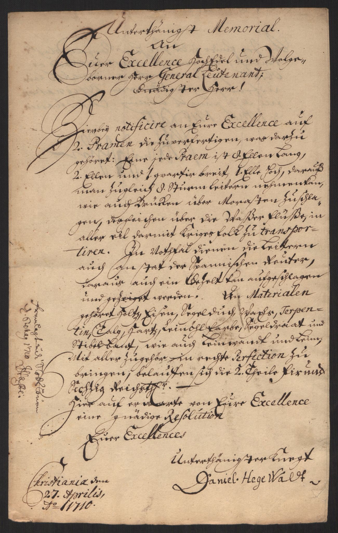 Kommanderende general (KG I) med Det norske krigsdirektorium, AV/RA-EA-5419/D/L0060: Stattholderens, stiftamtmenns og amtmenns brev, 1720-1730, p. 136