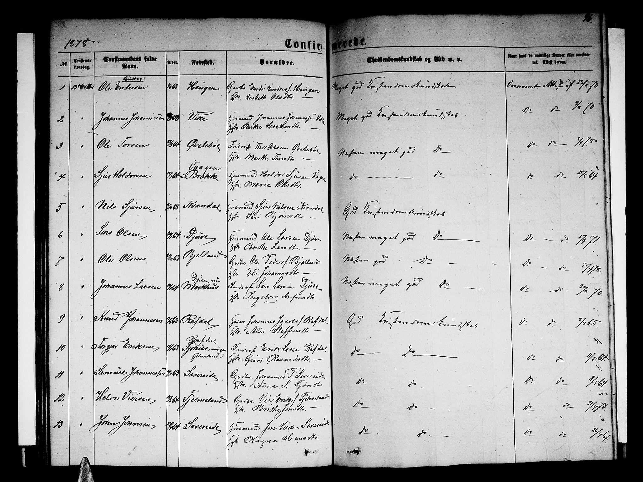 Skånevik sokneprestembete, SAB/A-77801/H/Hab: Parish register (copy) no. B 1, 1860-1880, p. 96